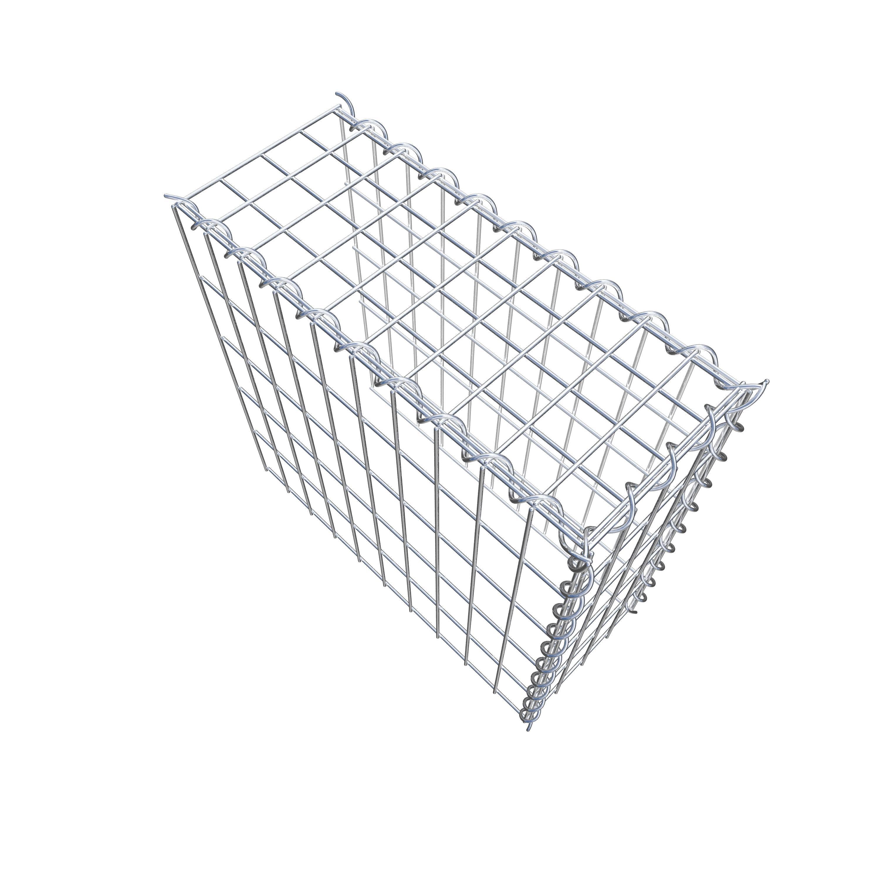 Gabion sur toile type 4 50 cm x 50 cm x 20 cm (L x H x P), maille 5 cm x 10 cm, spirale