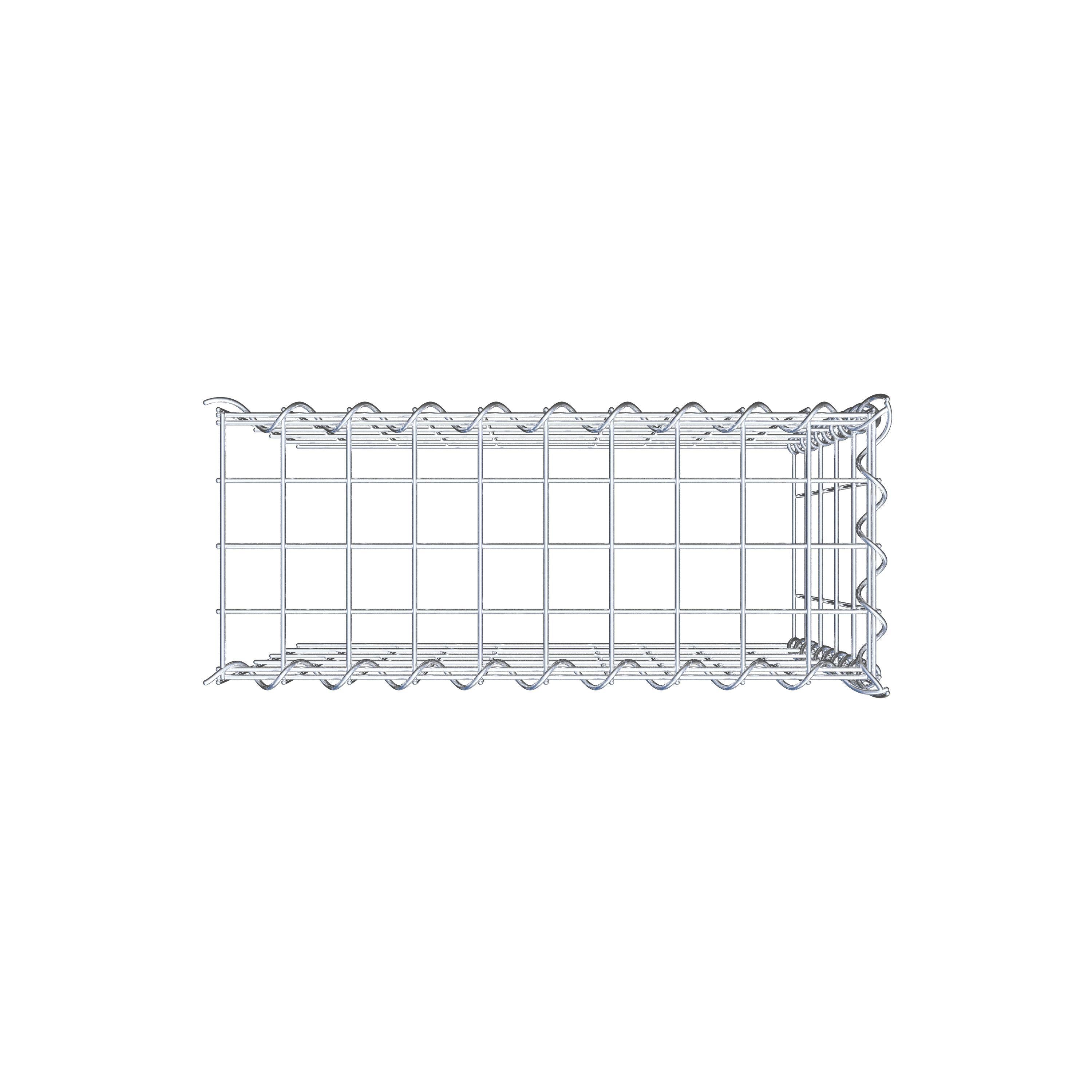 Gabion sur toile type 4 50 cm x 50 cm x 20 cm (L x H x P), maille 5 cm x 10 cm, spirale