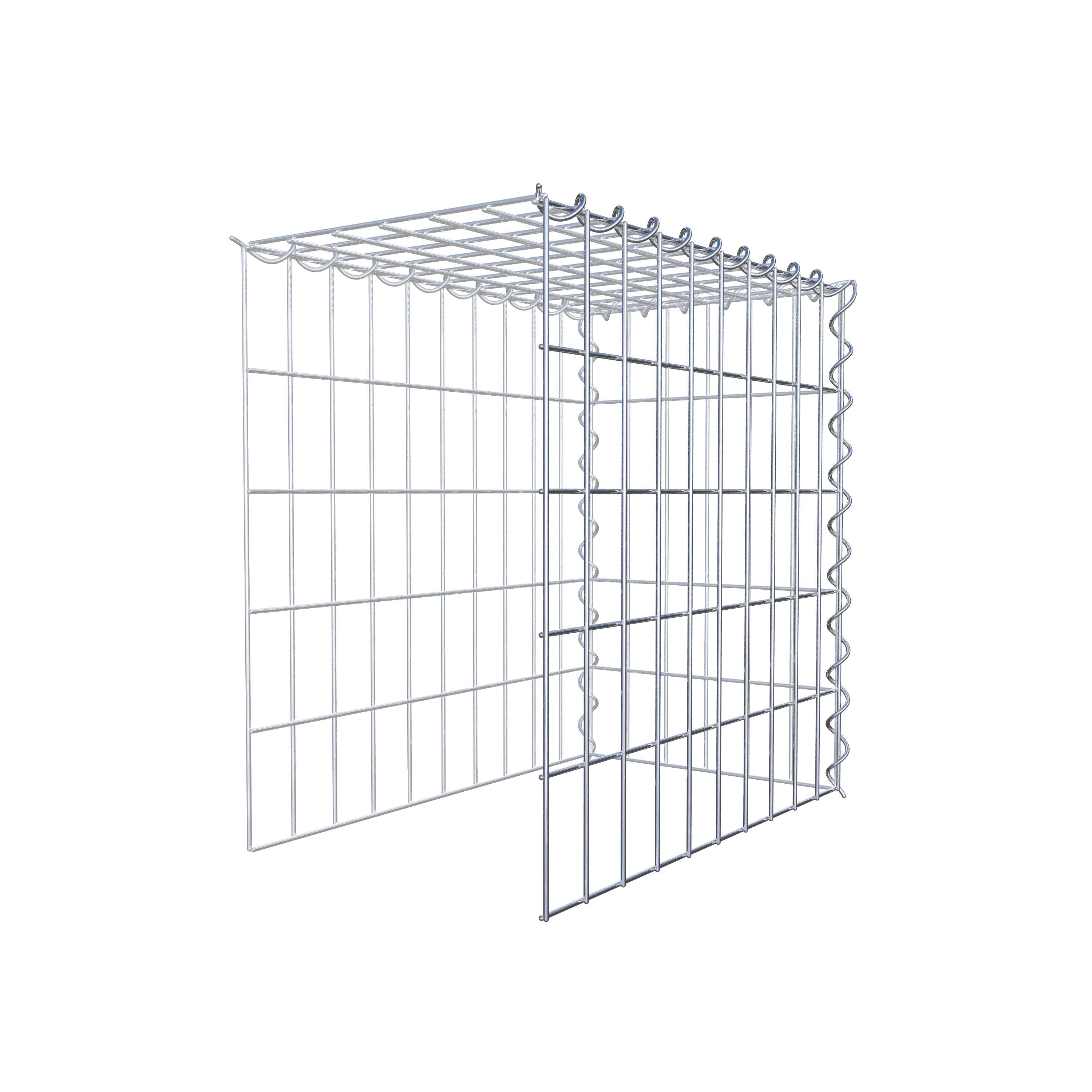 Gabion sur toile type 4 50 cm x 50 cm x 30 cm (L x H x P), maille 5 cm x 10 cm, spirale