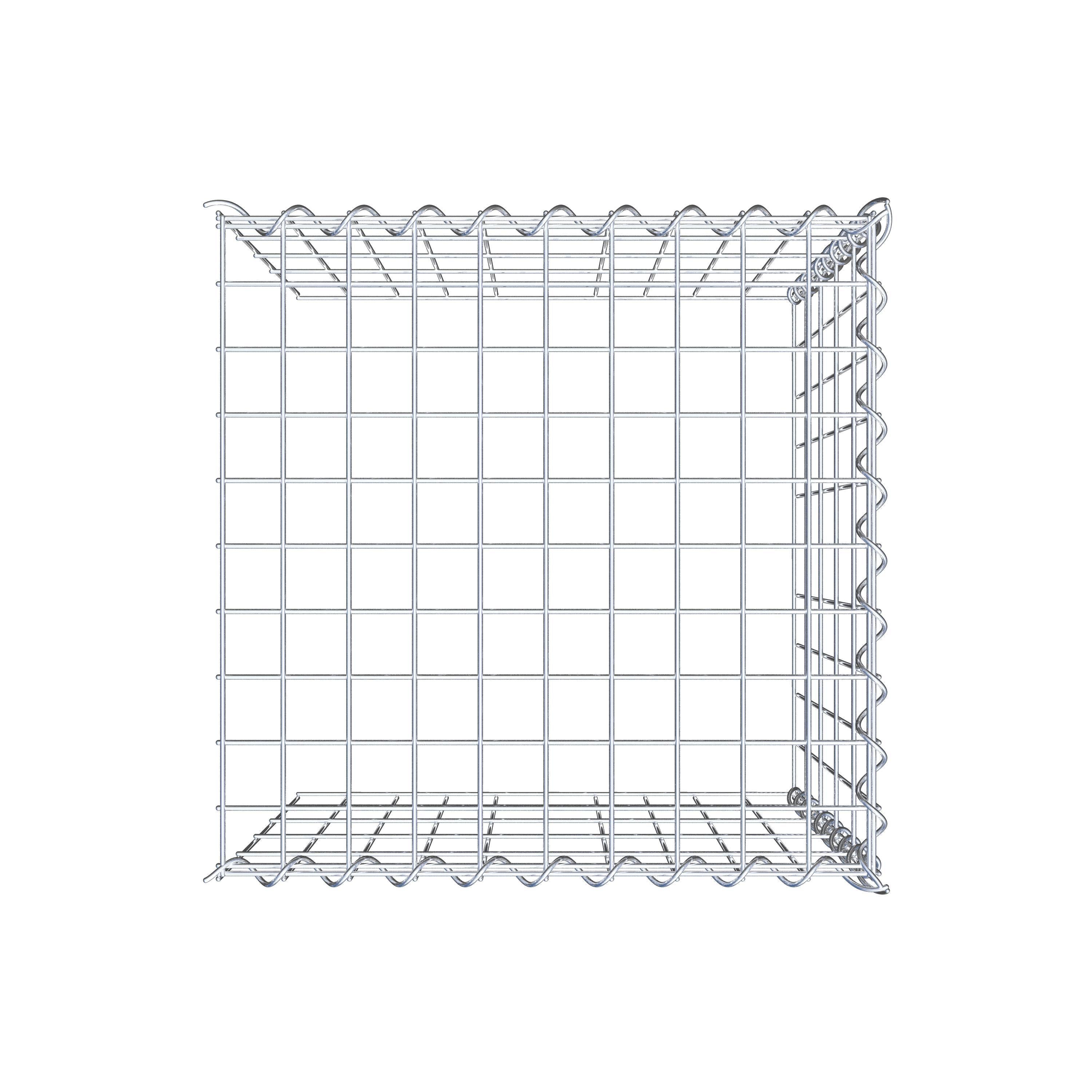 Gabion sur toile type 4 50 cm x 50 cm x 50 cm (L x H x P), maillage 5 cm x 10 cm, spirale