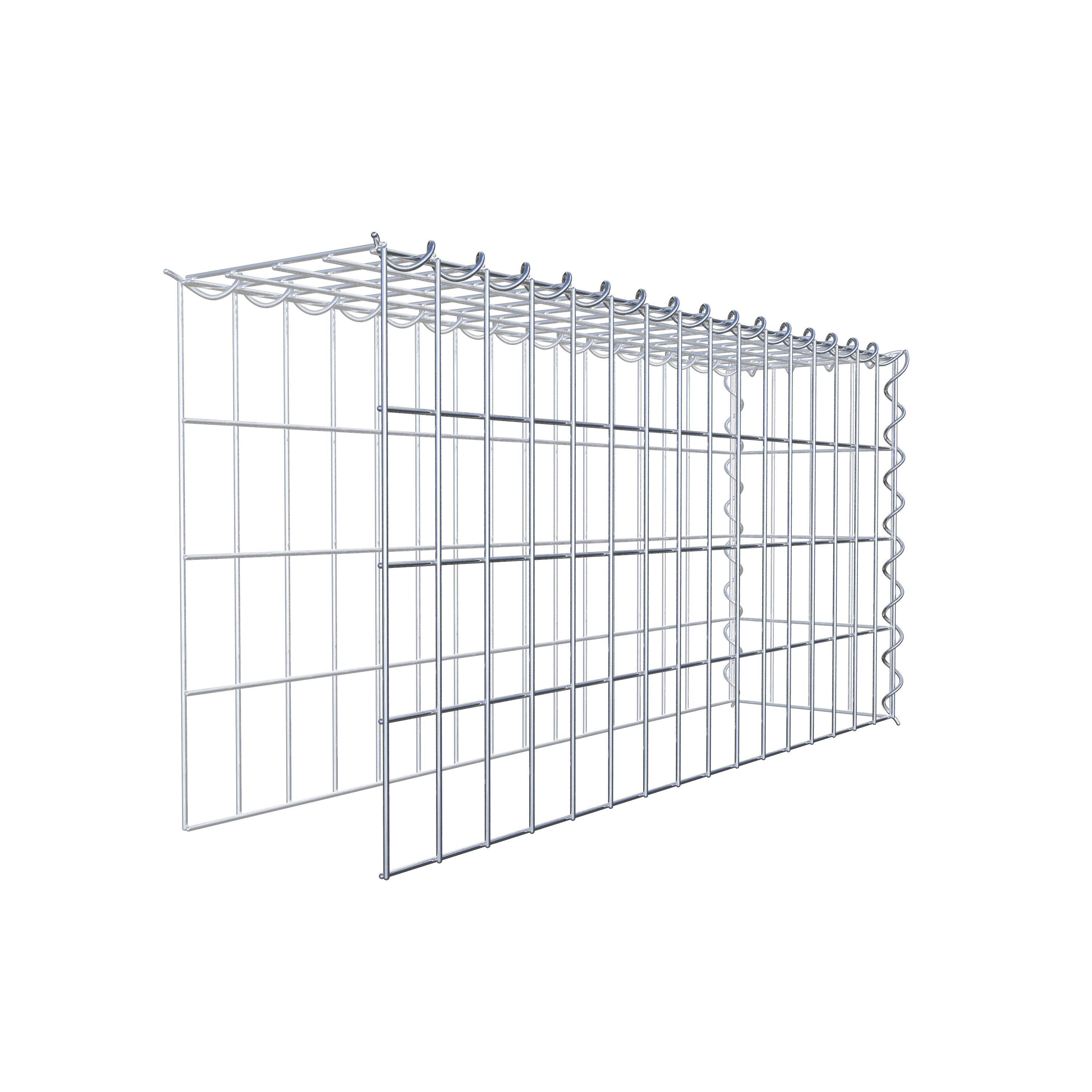 Gabion monté type 4 80 cm x 40 cm x 20 cm (L x H x P), maille 5 cm x 10 cm, spirale