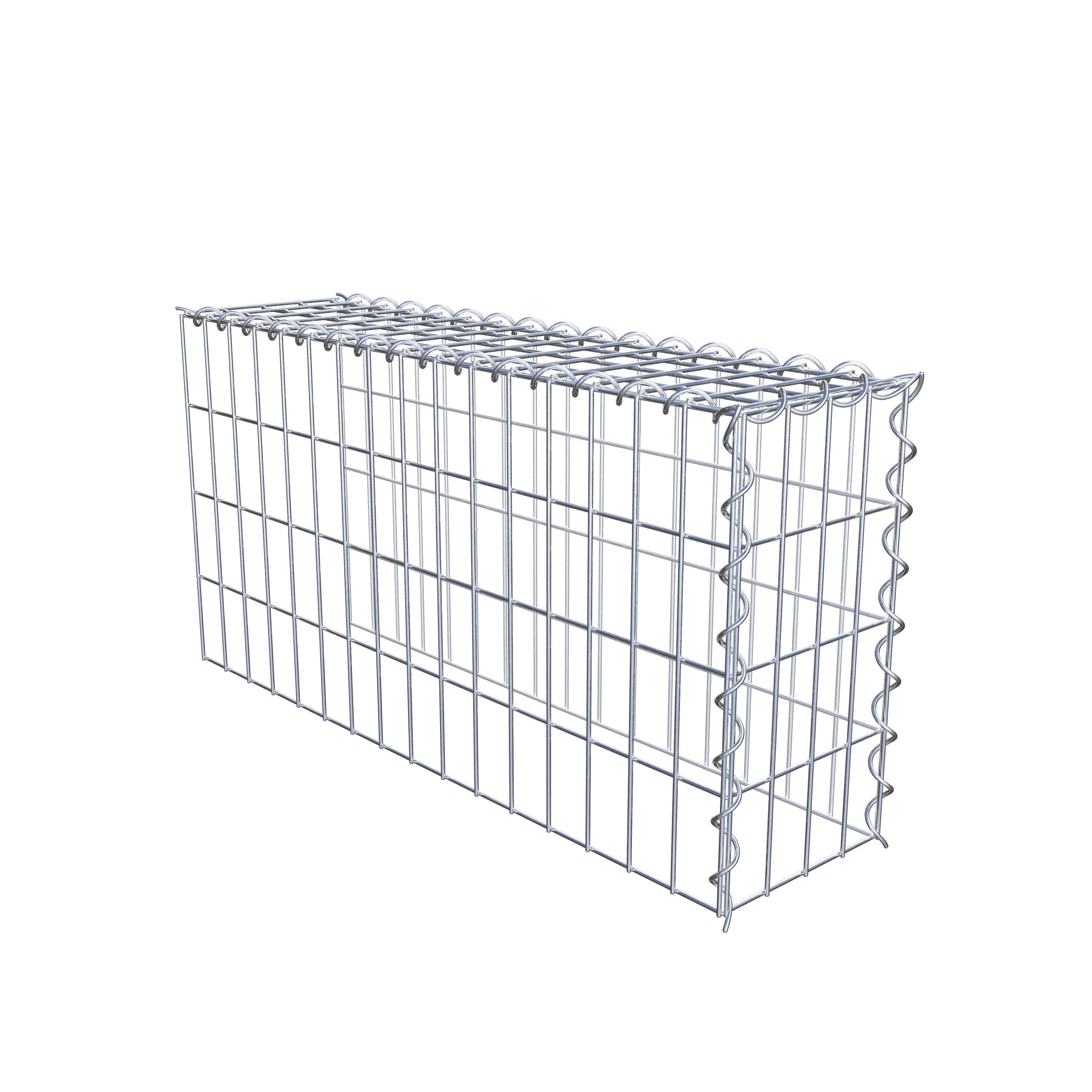 Gabion monté type 4 80 cm x 40 cm x 20 cm (L x H x P), maille 5 cm x 10 cm, spirale