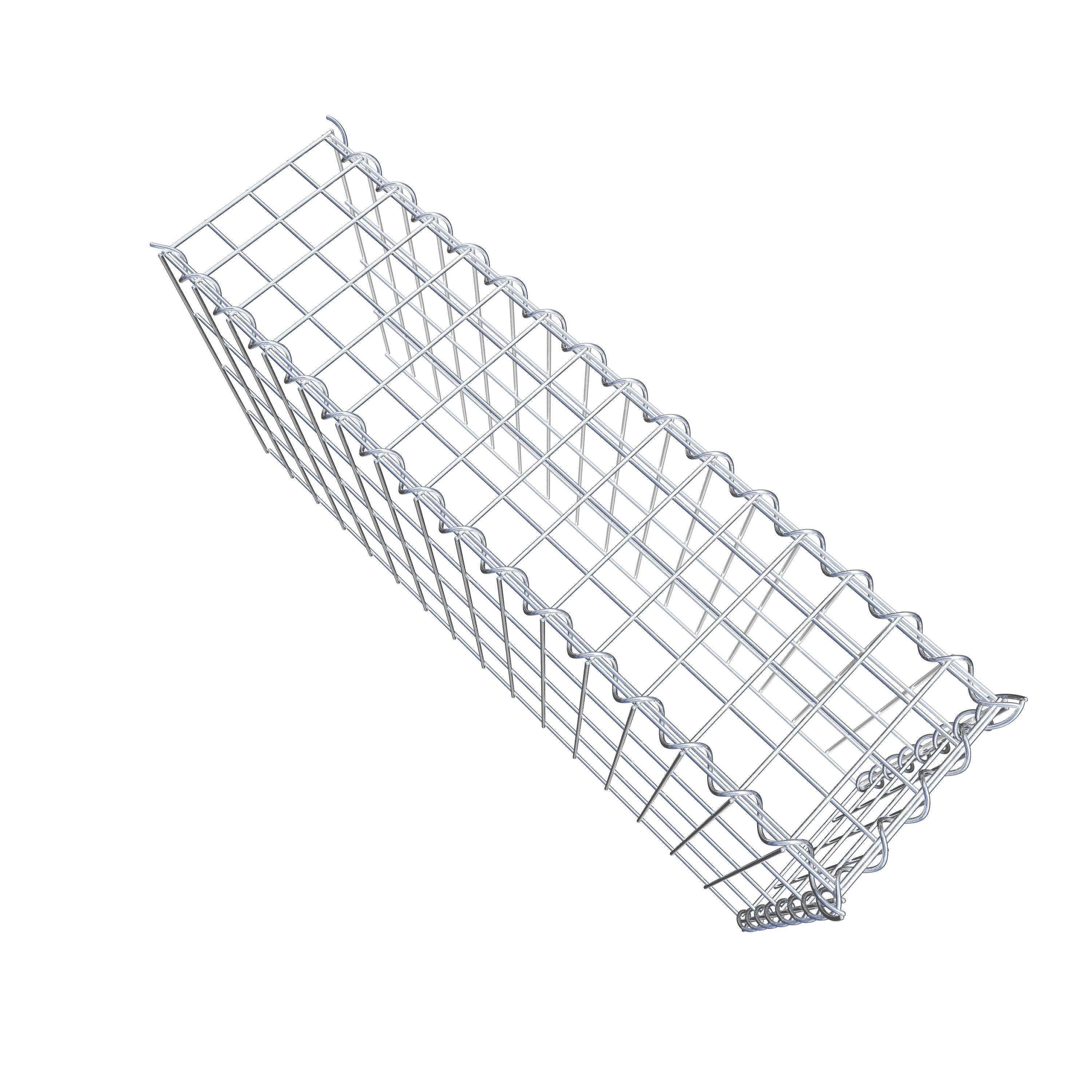 Gabion monté type 4 80 cm x 40 cm x 20 cm (L x H x P), maille 5 cm x 10 cm, spirale