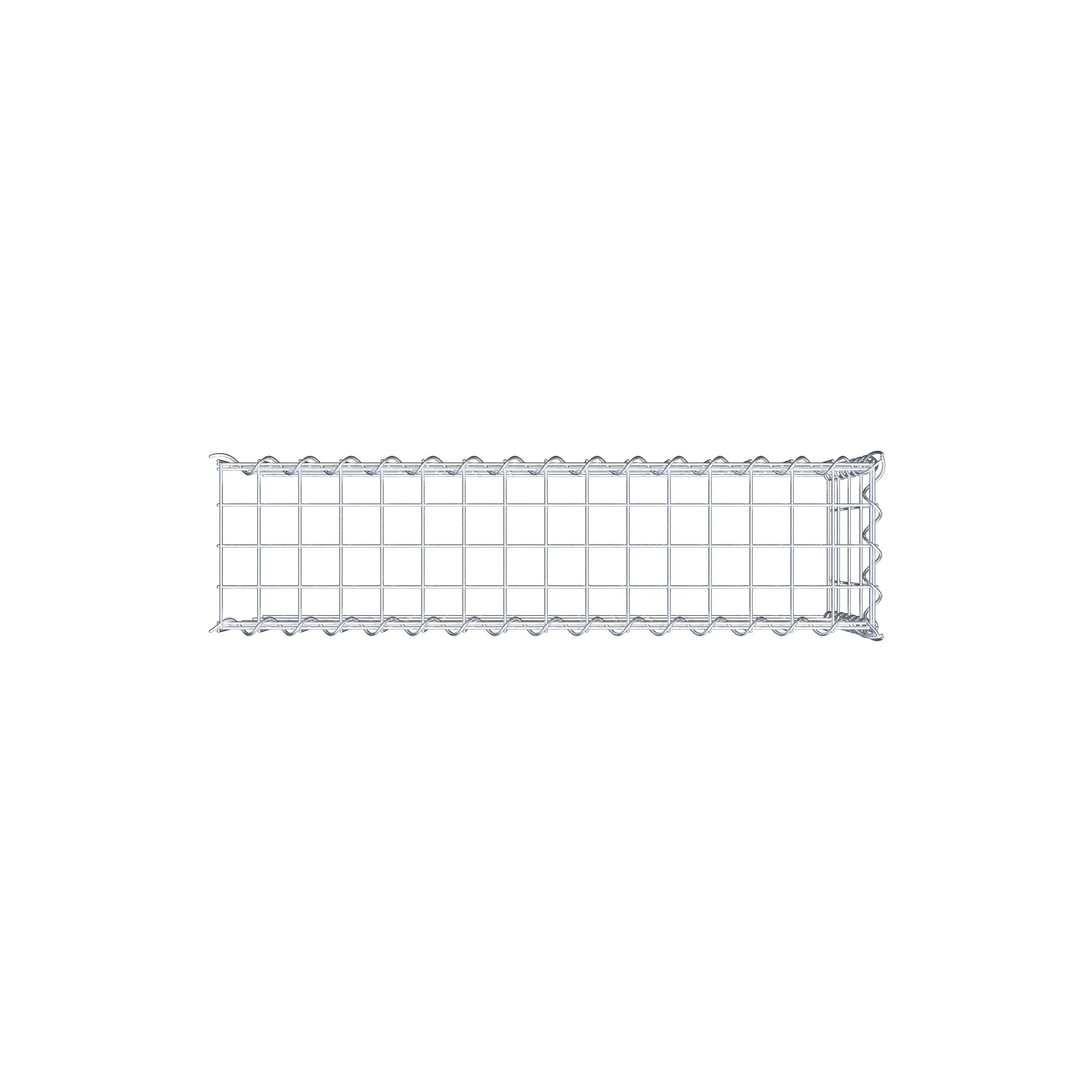 Gabion monté type 4 80 cm x 40 cm x 20 cm (L x H x P), maille 5 cm x 10 cm, spirale