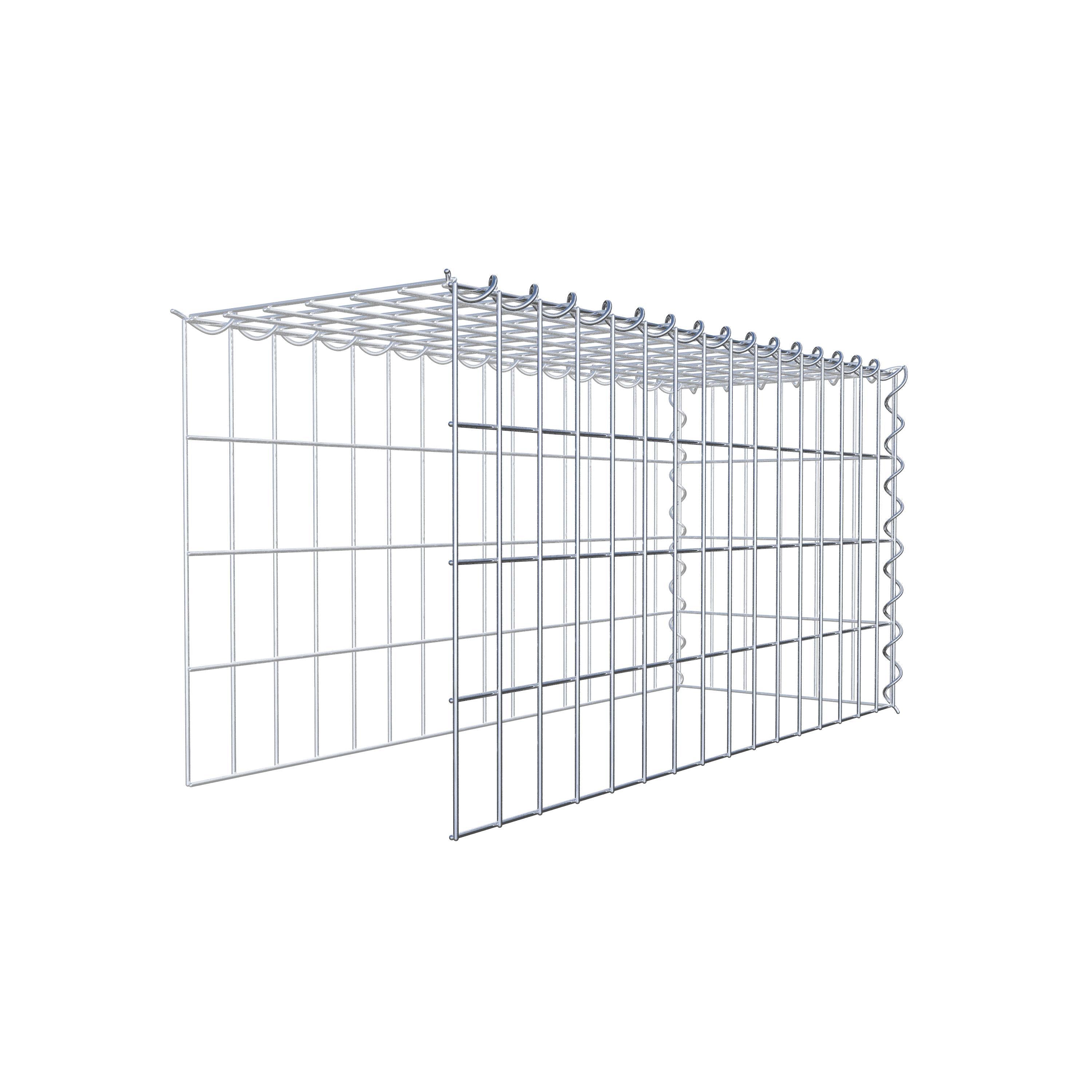 Gabion monté type 4 80 cm x 40 cm x 30 cm (L x H x P), maille 5 cm x 10 cm, spirale