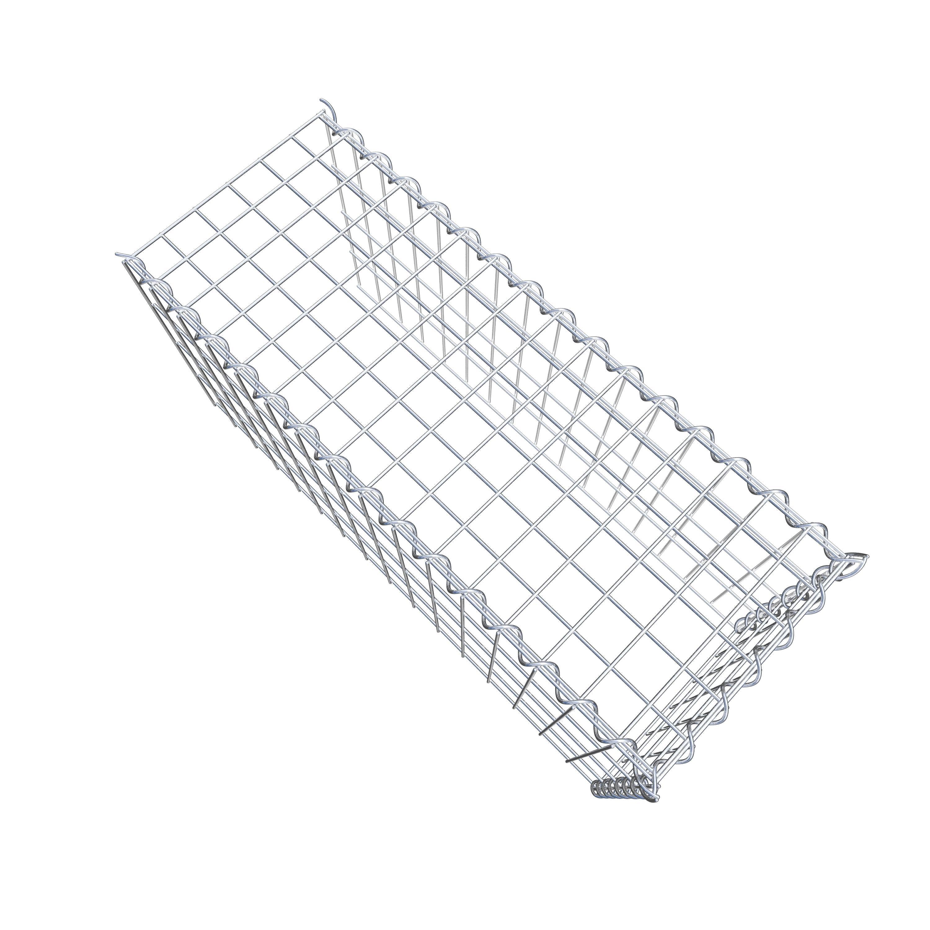 Gabion monté type 4 80 cm x 40 cm x 30 cm (L x H x P), maille 5 cm x 10 cm, spirale