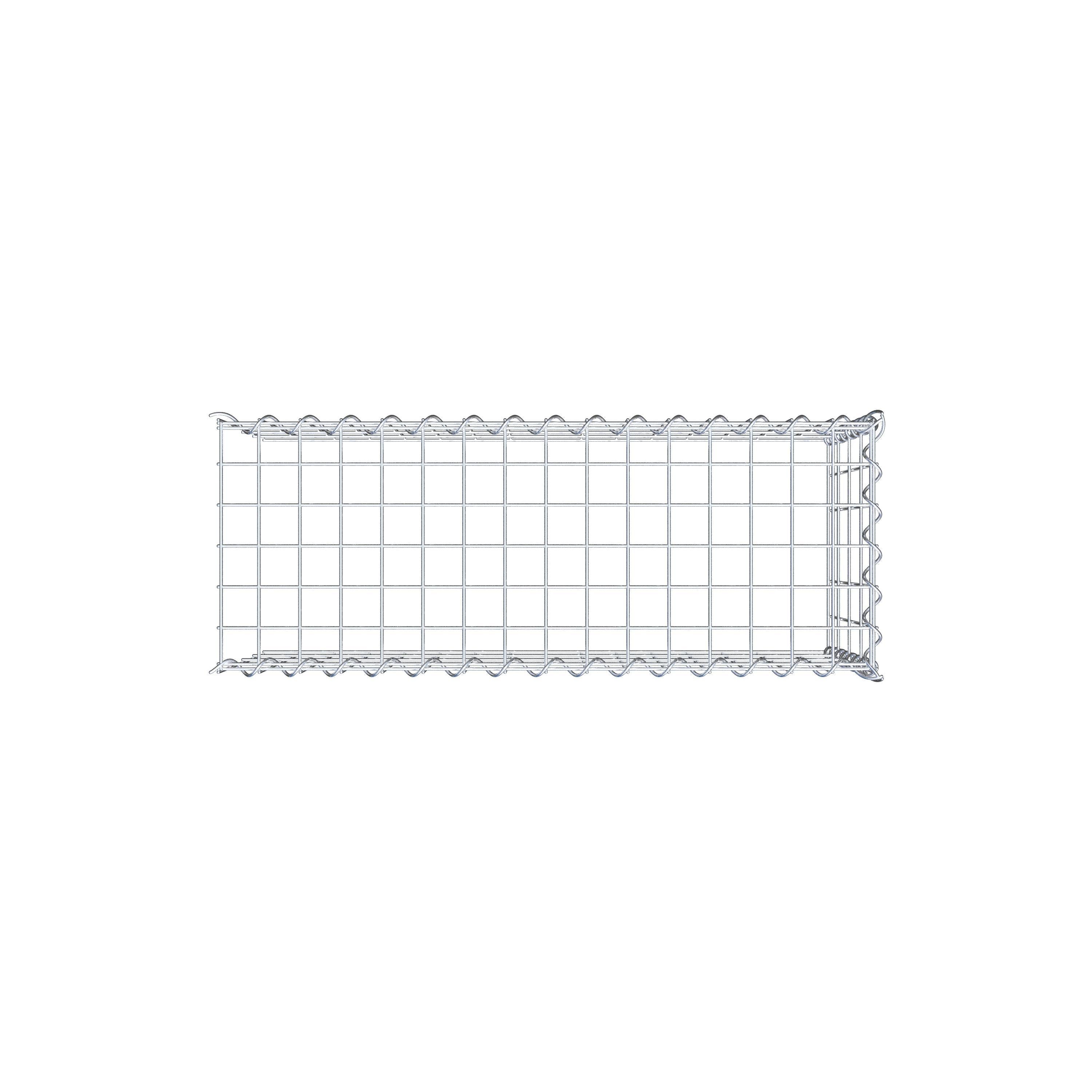 Gabion monté type 4 80 cm x 40 cm x 30 cm (L x H x P), maille 5 cm x 10 cm, spirale