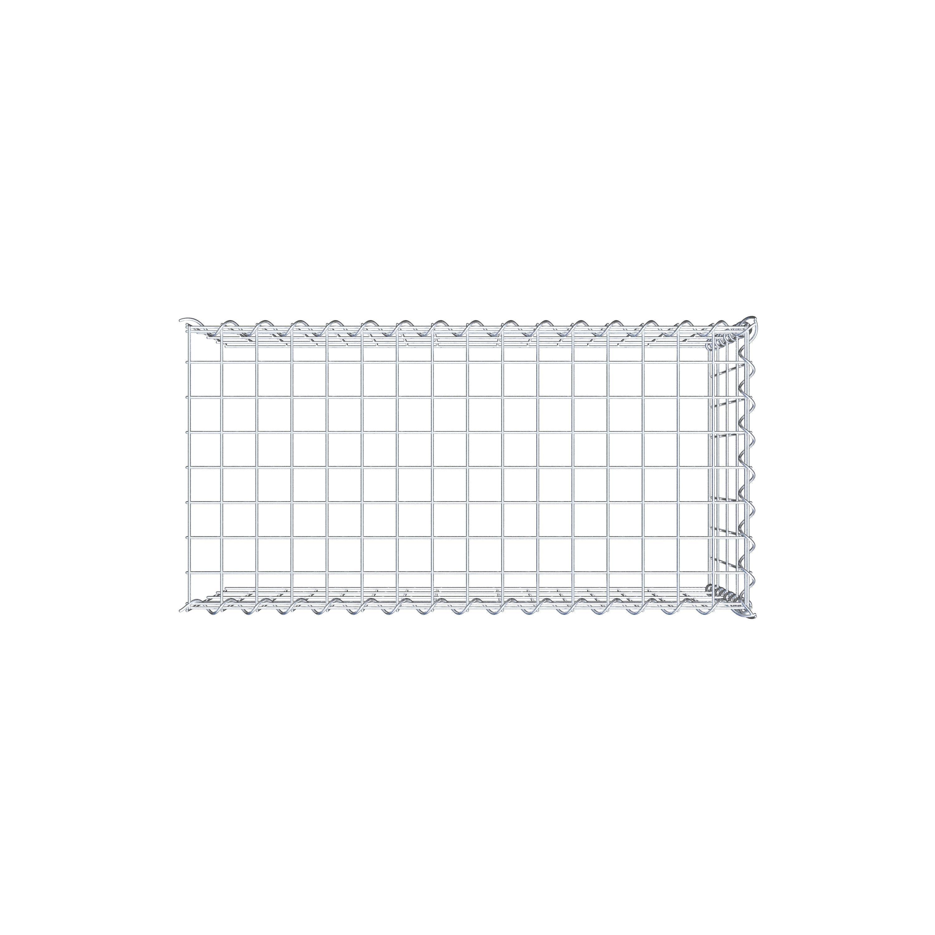 Gabion sur toile type 4 80 cm x 40 cm x 40 cm (L x H x P), maille 5 cm x 10 cm, spirale