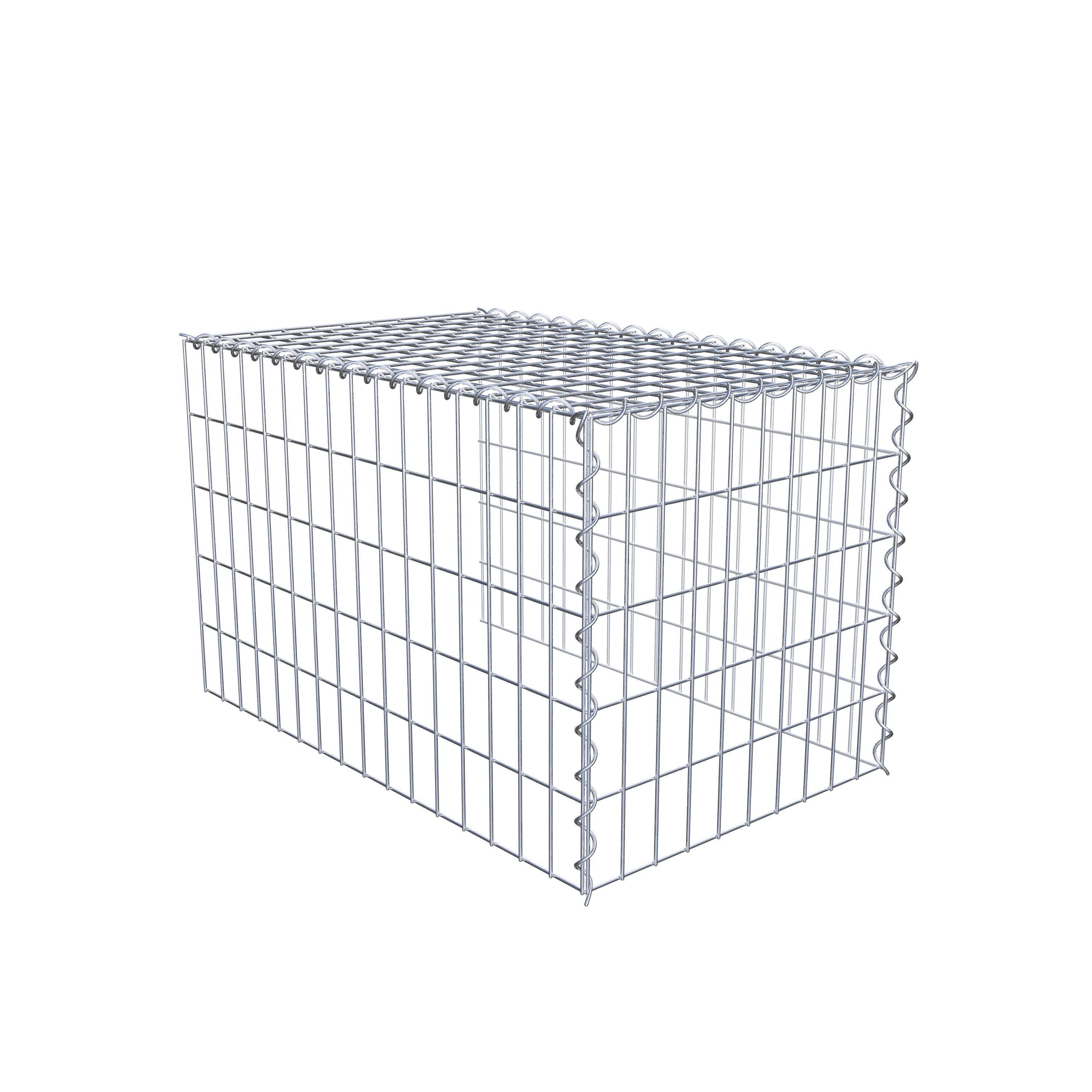 Grown-on gabion type 4 80 cm x 50 cm x 50 cm (L x H x D), mesh size 5 cm x 10 cm, spiral
