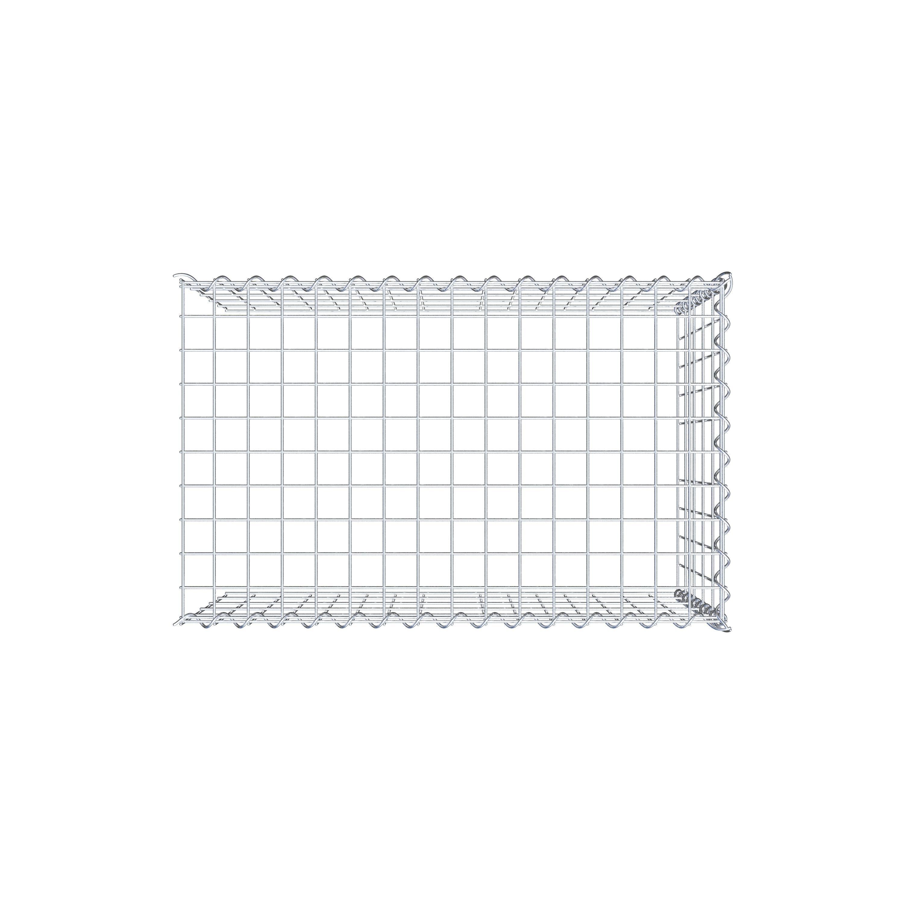 Gabion sur toile type 4 80 cm x 50 cm x 50 cm (L x H x P), maille 5 cm x 10 cm, spirale