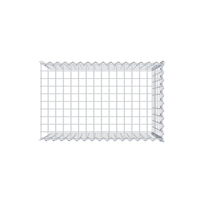 Opvokset gabion type 4 80 cm x 50 cm x 50 cm (L x H x D), maskestørrelse 5 cm x 10 cm, spiral