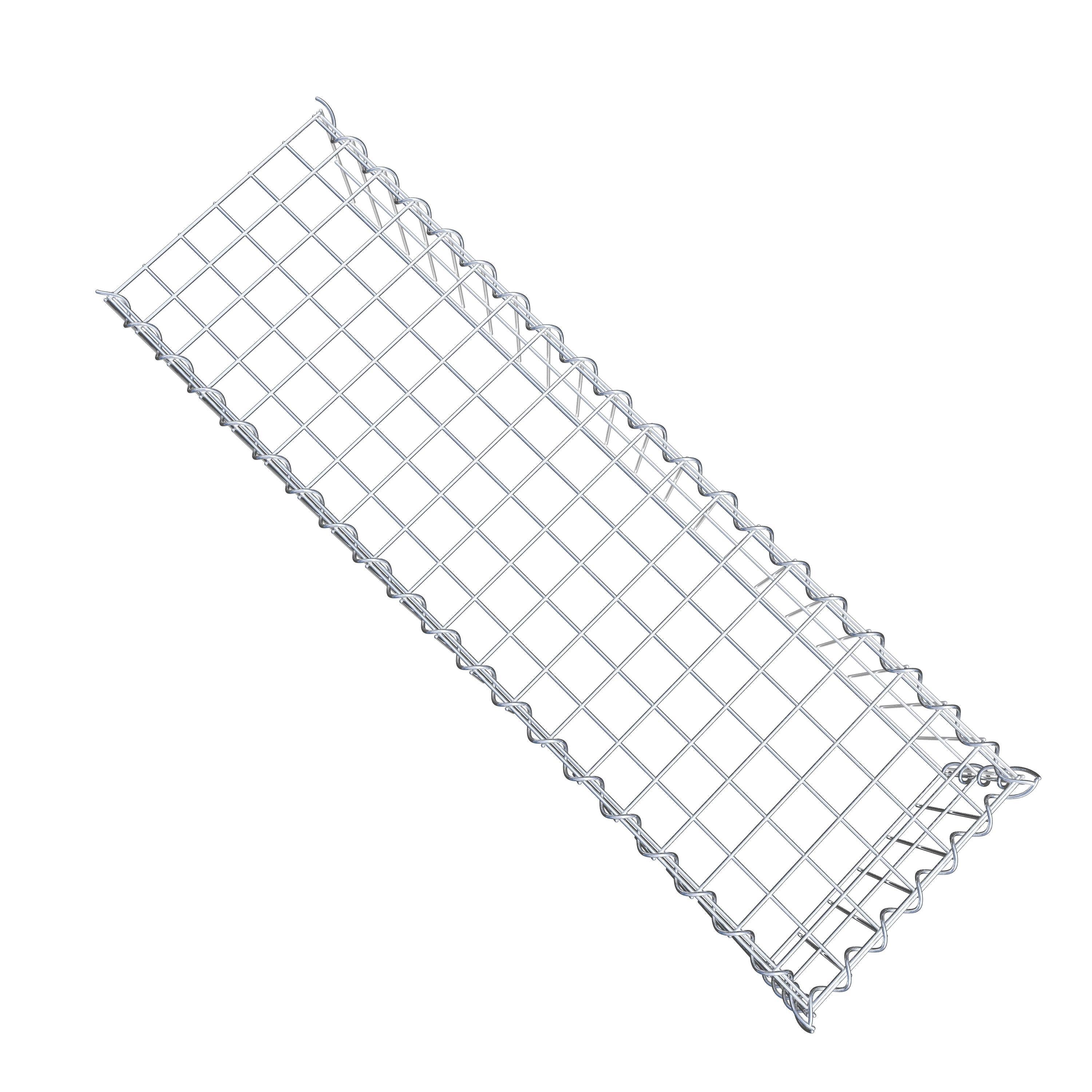 Gabion sur toile type 4 100 cm x 20 cm x 30 cm (L x H x P), maille 5 cm x 10 cm, spirale