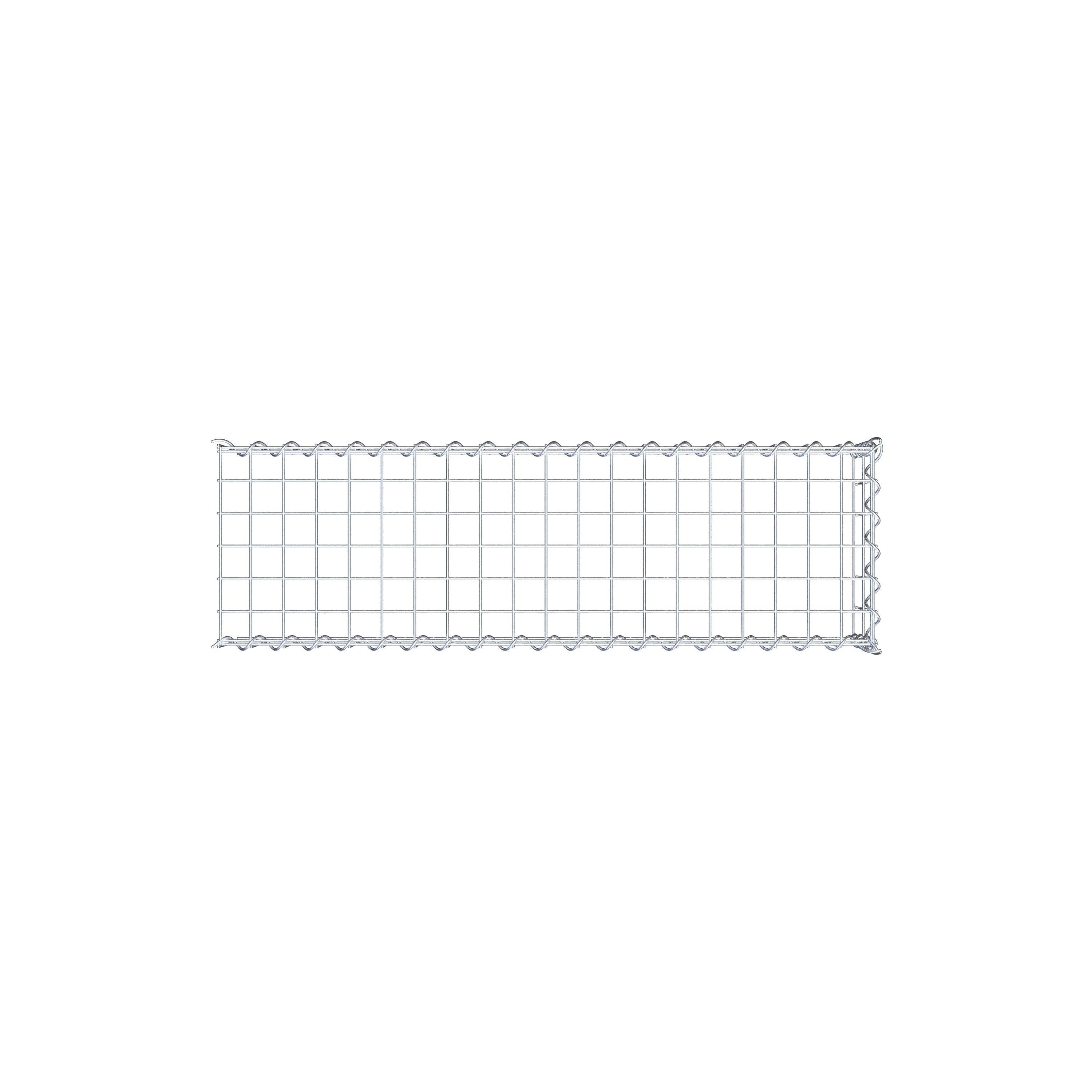 Gabion sur toile type 4 100 cm x 20 cm x 30 cm (L x H x P), maille 5 cm x 10 cm, spirale