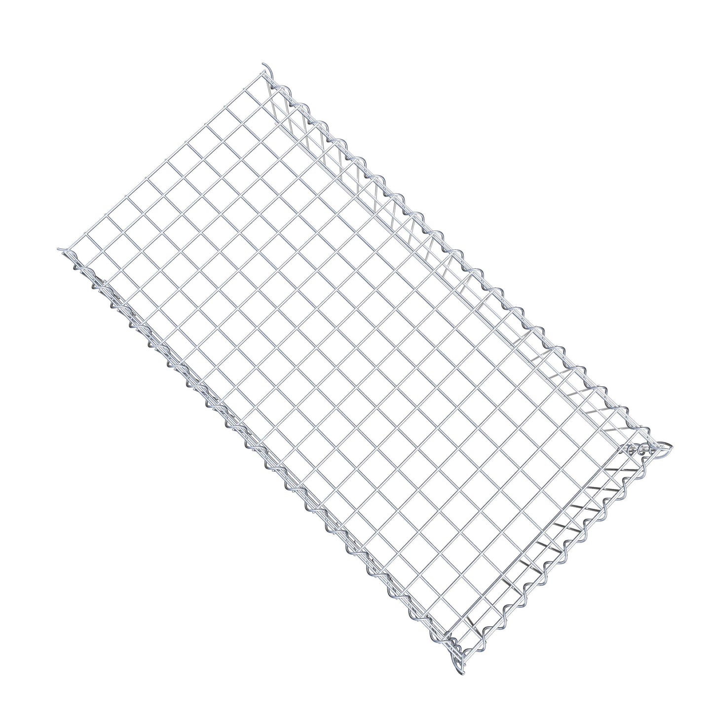 Gabion rapporté type 4 100 cm x 20 cm x 50 cm (L x H x P), mailles 5 cm x 10 cm, spirale