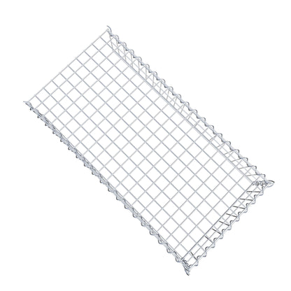 Gabion rapporté type 4 100 cm x 20 cm x 50 cm (L x H x P), mailles 5 cm x 10 cm, spirale