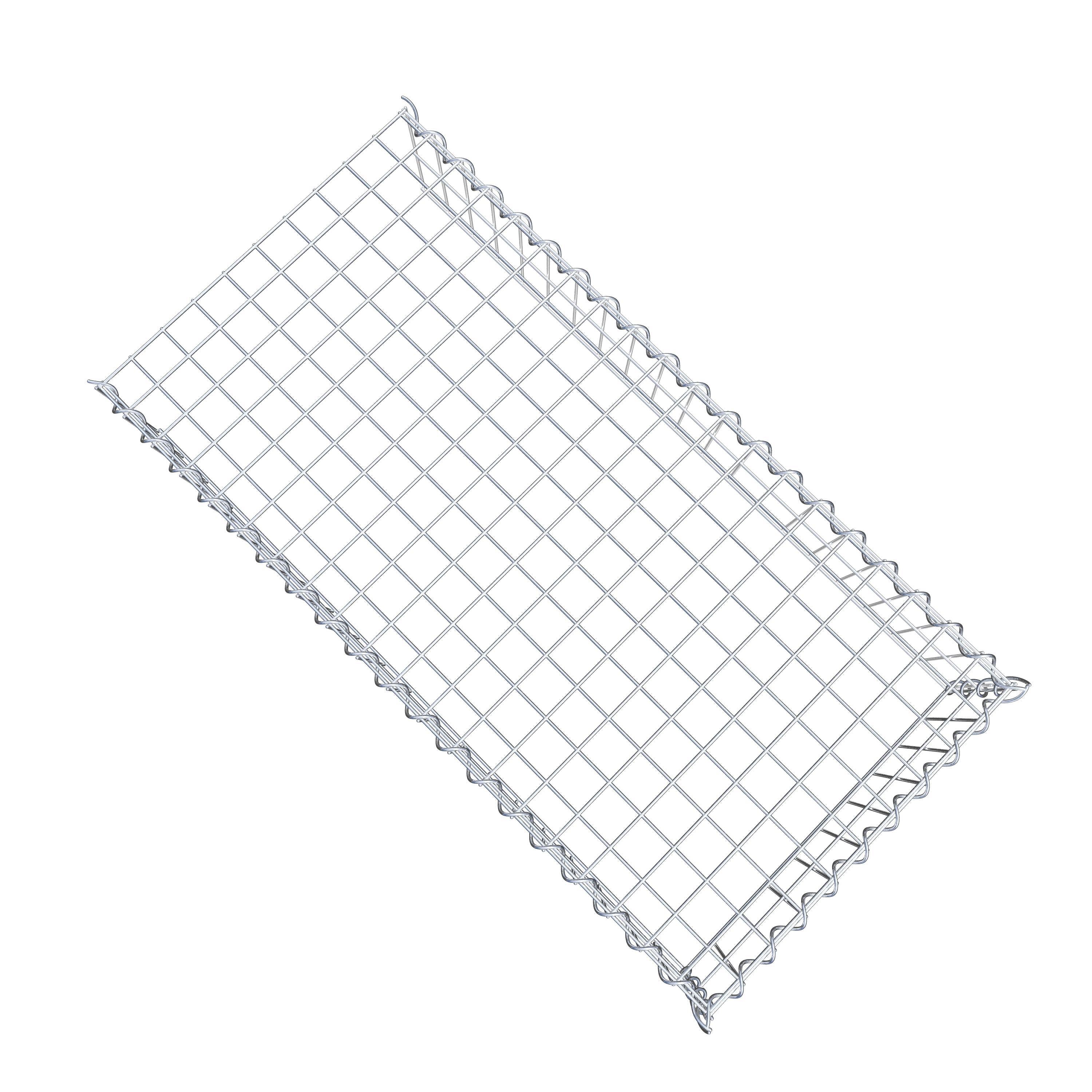 Gabion sur toile type 4 100 cm x 20 cm x 50 cm (L x H x P), maille 5 cm x 10 cm, spirale