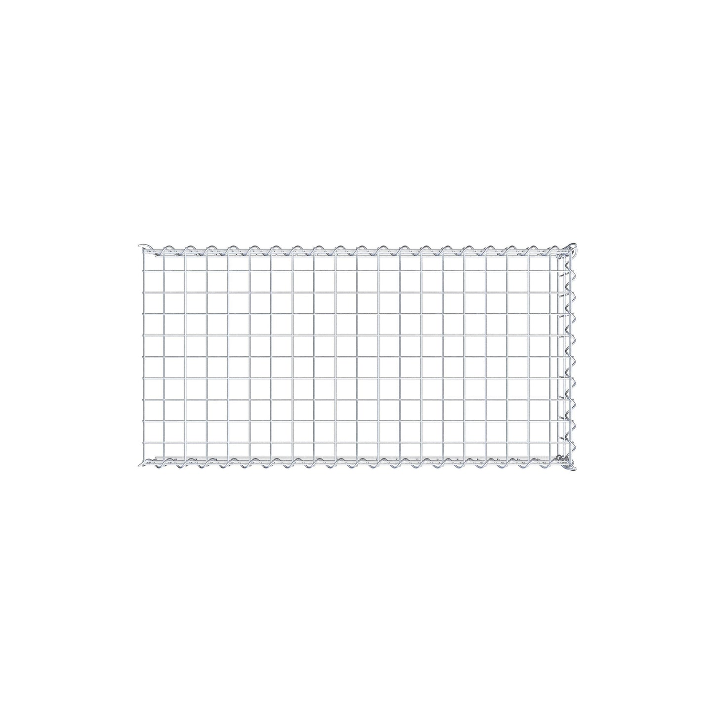 Gabion rapporté type 4 100 cm x 20 cm x 50 cm (L x H x P), mailles 5 cm x 10 cm, spirale