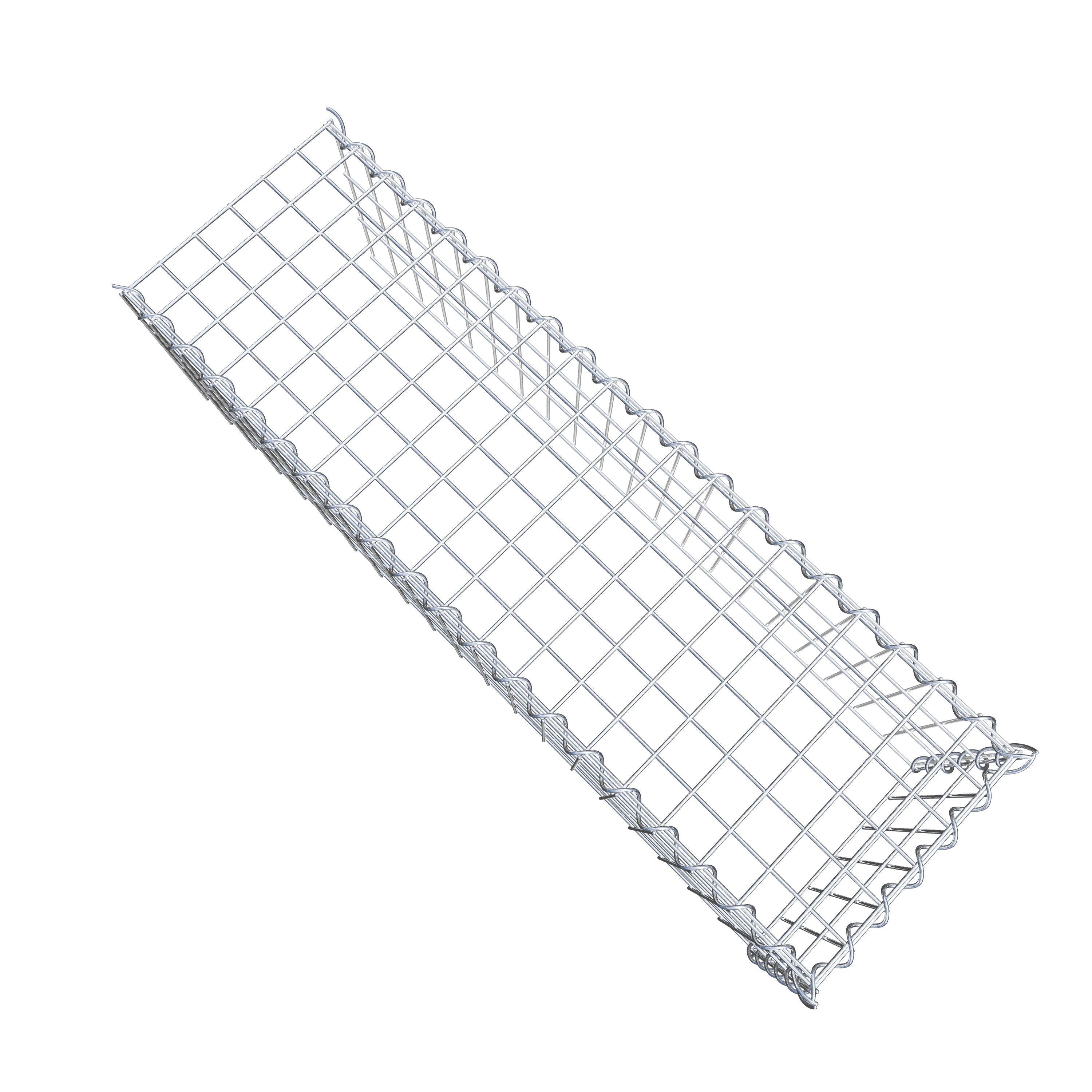 Gabion sur toile type 4 100 cm x 30 cm x 30 cm (L x H x P), maille 5 cm x 10 cm, spirale