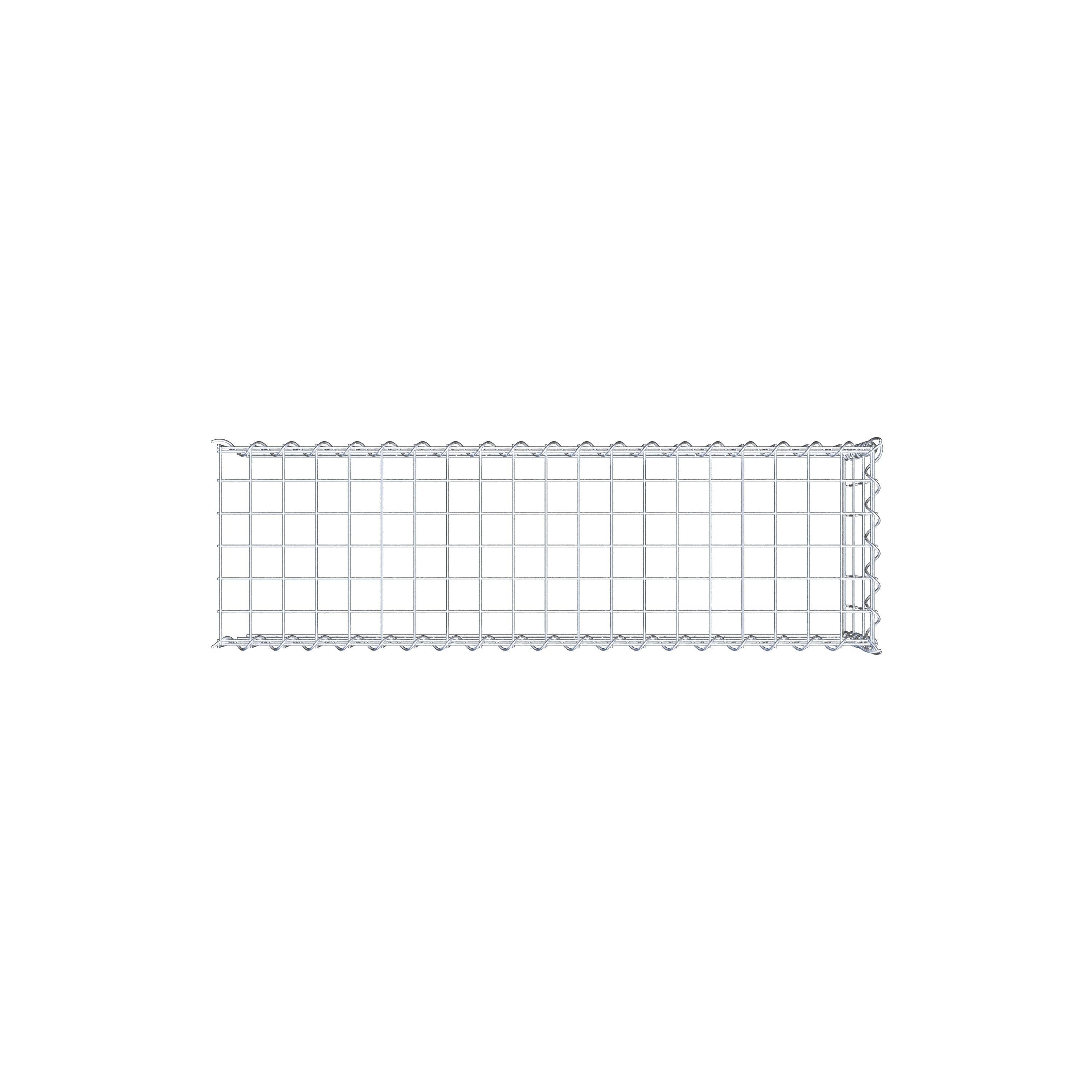 Gabion sur toile type 4 100 cm x 30 cm x 30 cm (L x H x P), maille 5 cm x 10 cm, spirale