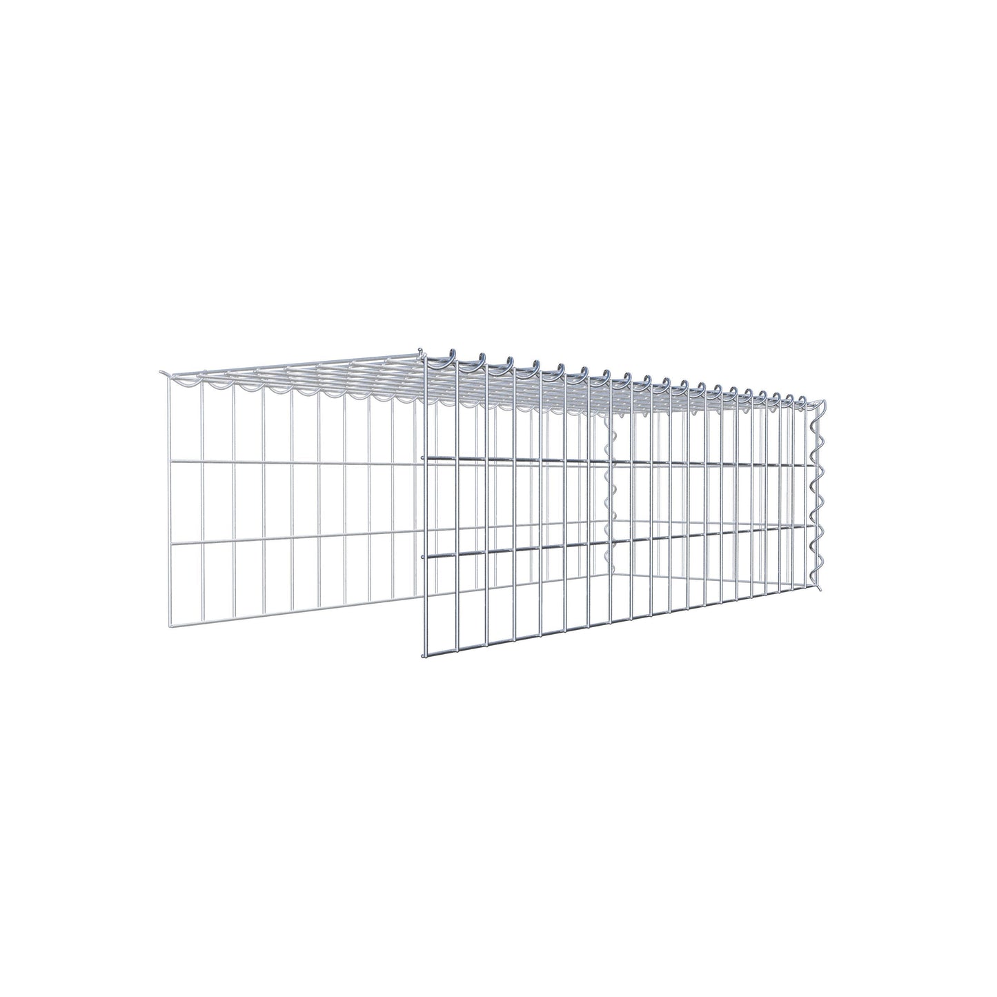 Gabião tipo 4 100 cm x 30 cm x 40 cm (C x A x P), malhagem 5 cm x 10 cm, espiral