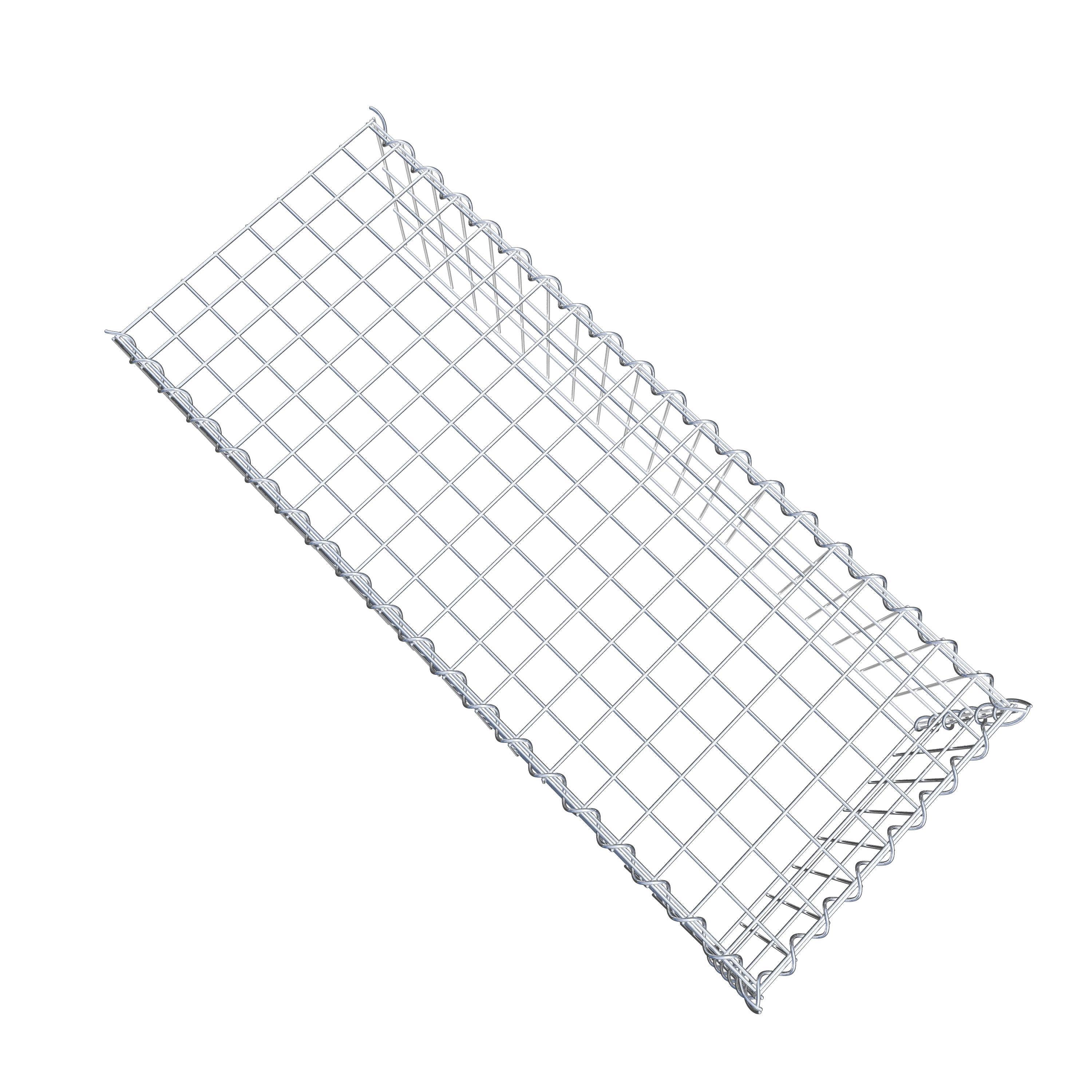 Gabion sur toile type 4 100 cm x 30 cm x 40 cm (L x H x P), maille 5 cm x 10 cm, spirale