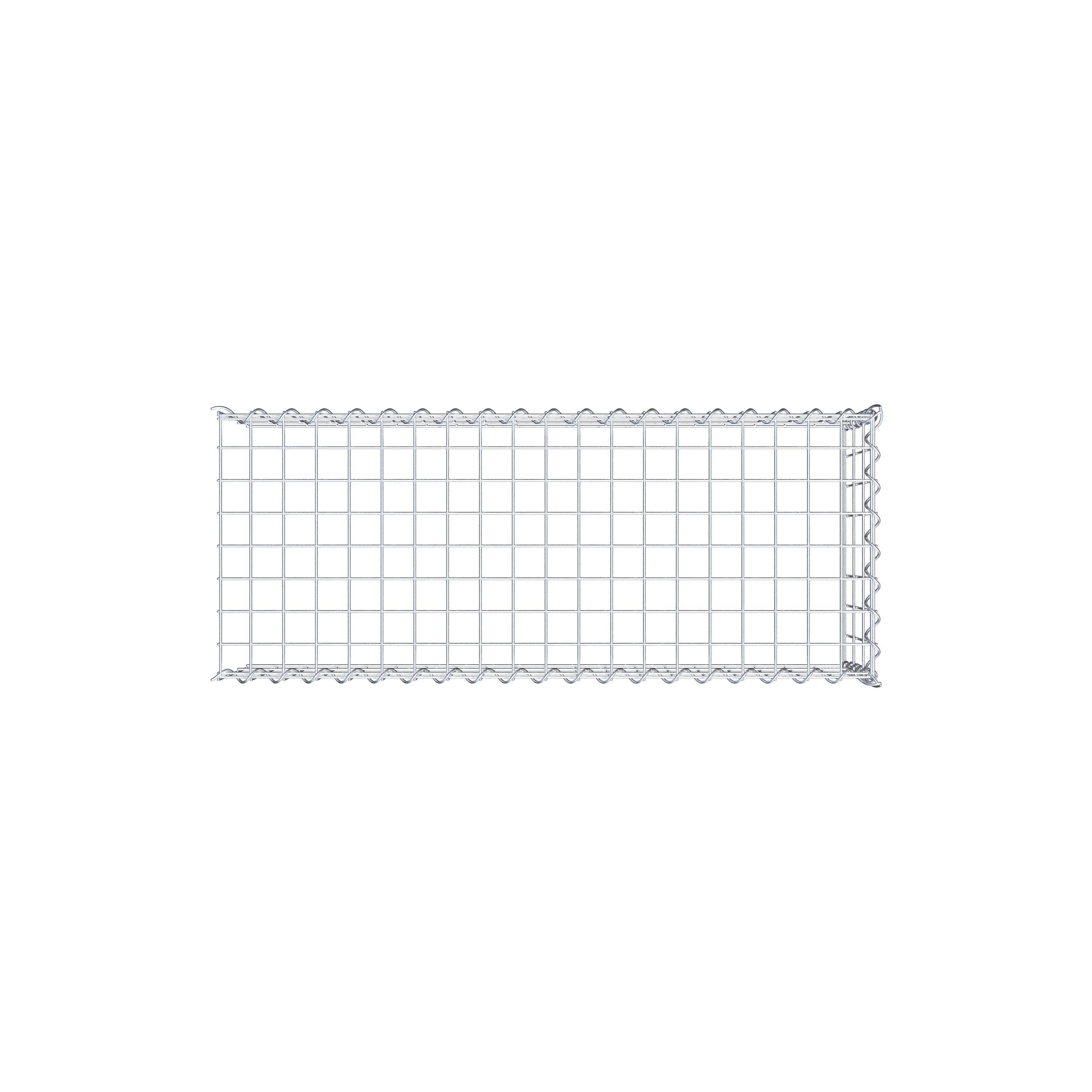 Gabion sur toile type 4 100 cm x 30 cm x 40 cm (L x H x P), maille 5 cm x 10 cm, spirale