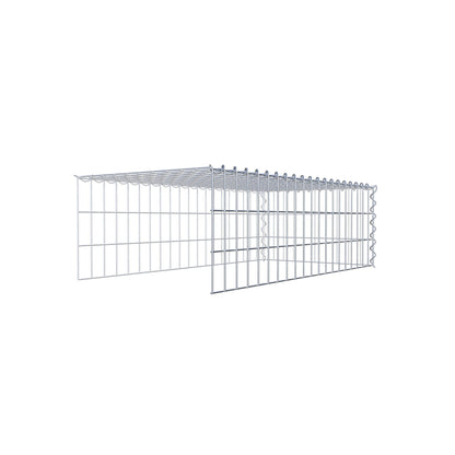 Extra gabion typ 4 100 cm x 30 cm x 50 cm (L x H x D), maskstorlek 5 cm x 10 cm, spiral