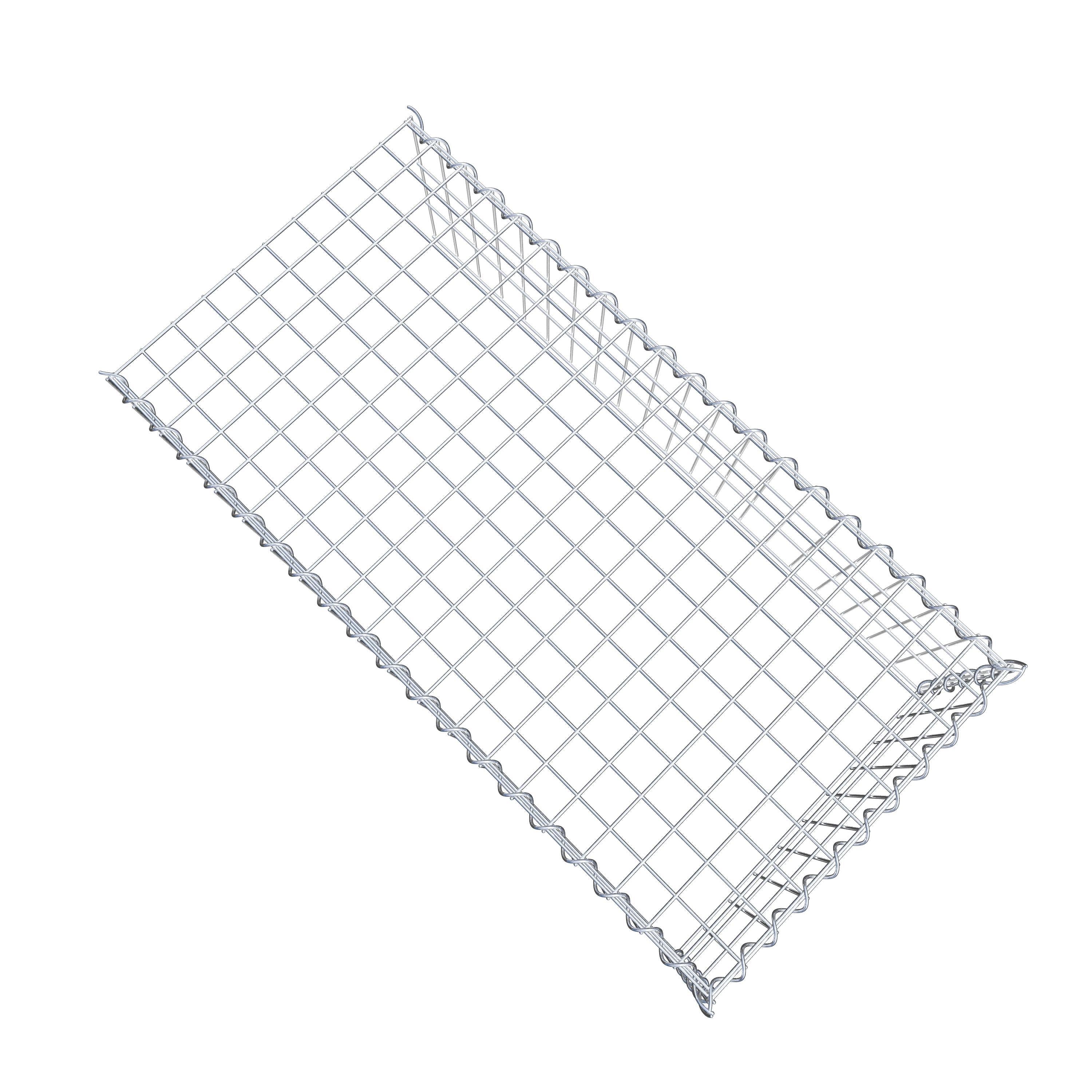 Gabion sur toile type 4 100 cm x 30 cm x 50 cm (L x H x P), maille 5 cm x 10 cm, spirale