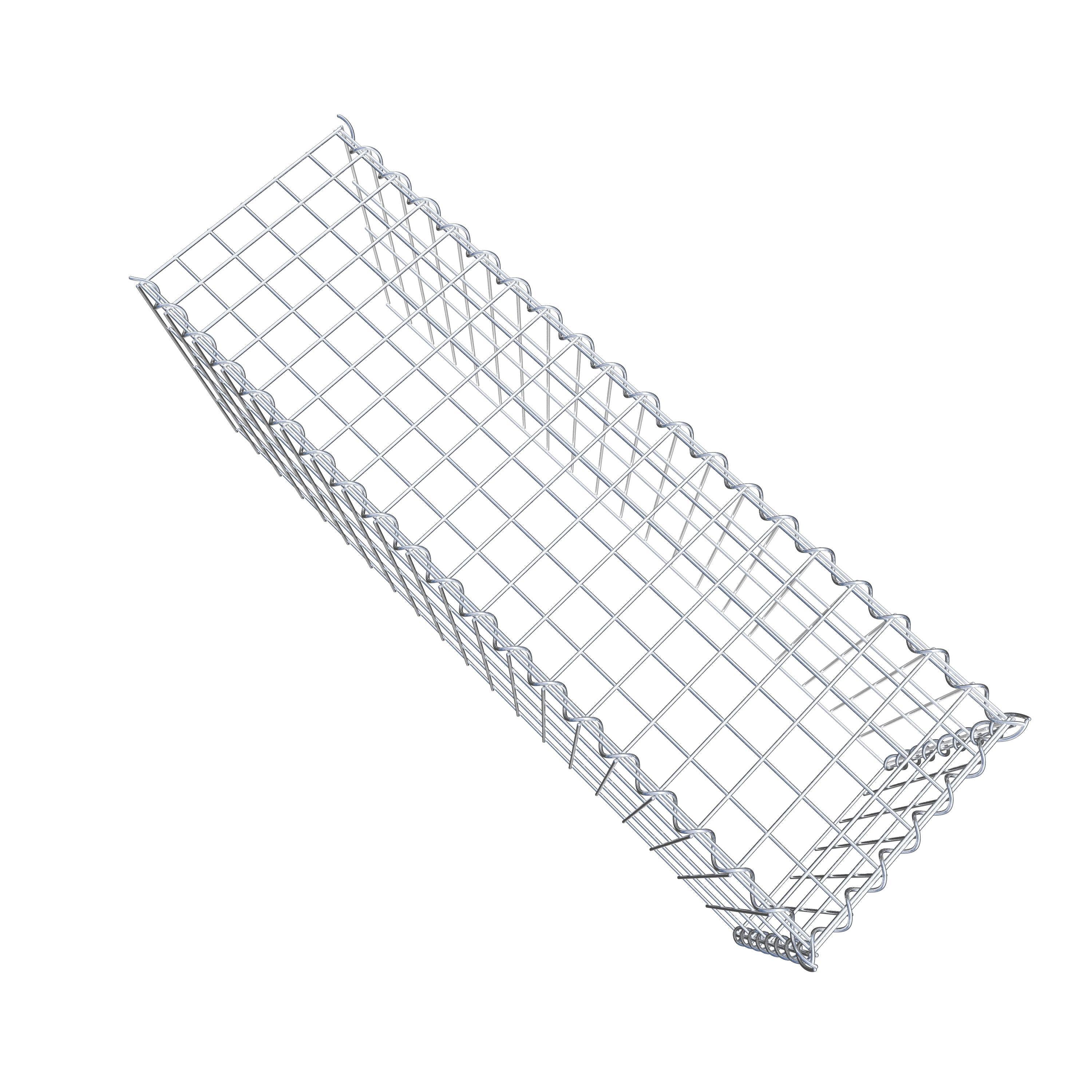 Gabion sur toile type 4 100 cm x 40 cm x 30 cm (L x H x P), maille 5 cm x 10 cm, spirale