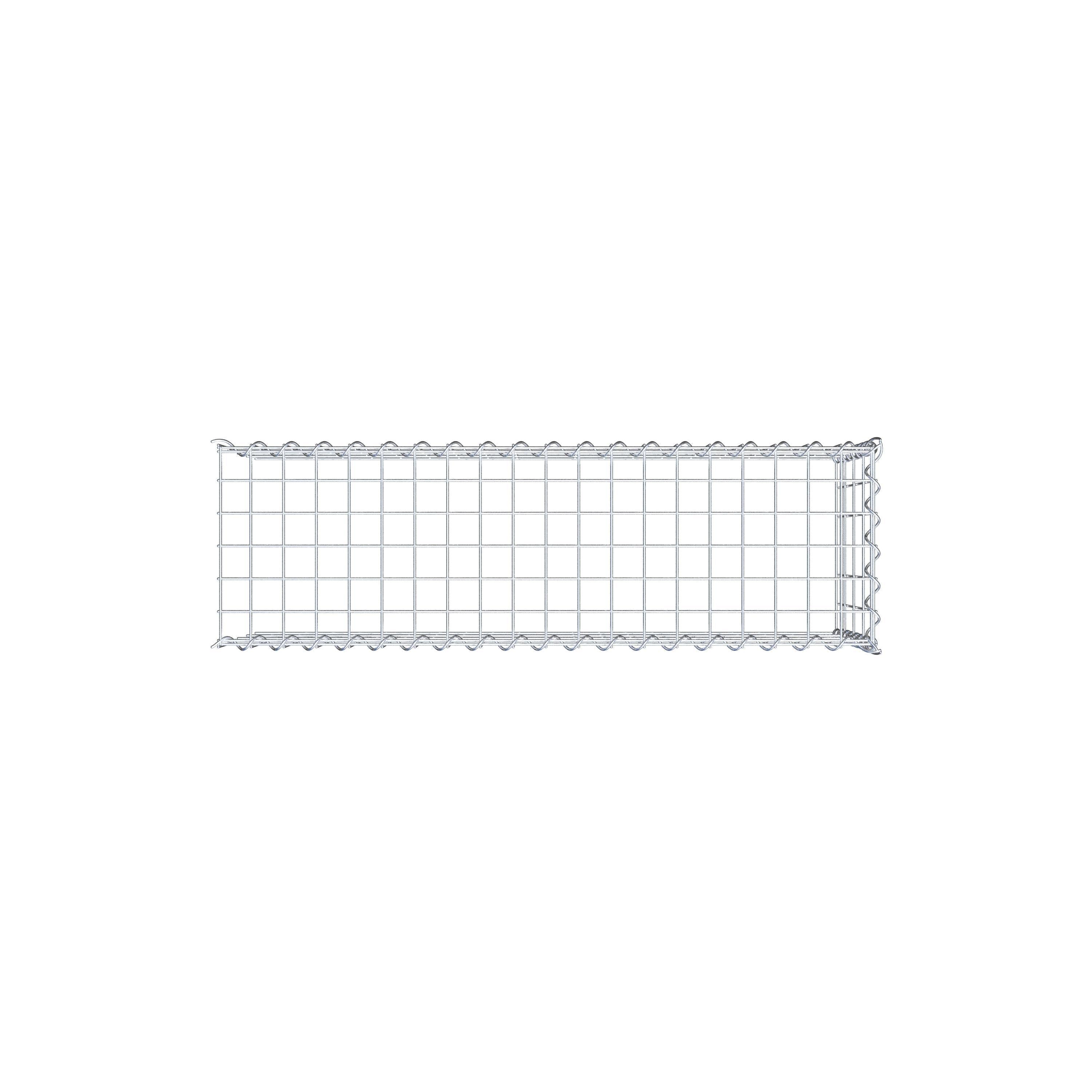 Gabion sur toile type 4 100 cm x 40 cm x 30 cm (L x H x P), maille 5 cm x 10 cm, spirale