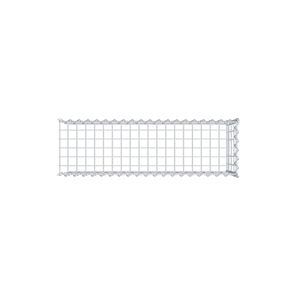 Gabion rapporté type 4 100 cm x 40 cm x 30 cm (L x H x P), mailles 5 cm x 10 cm, spirale