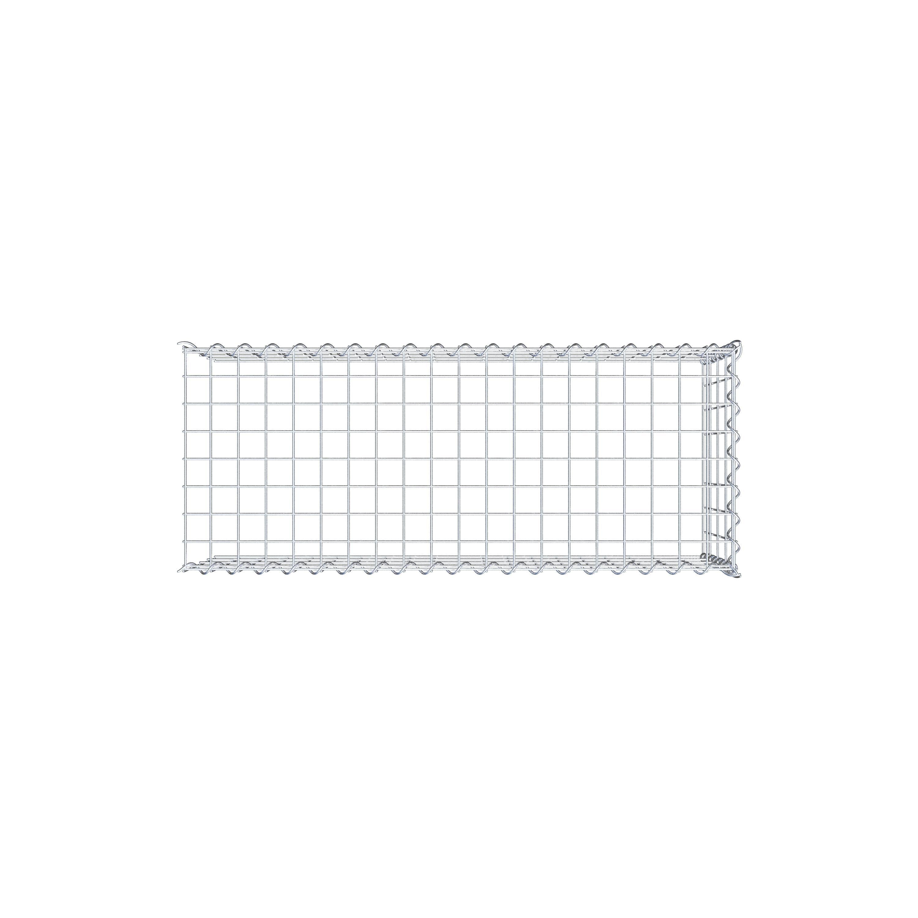 Gabion sur toile type 4 100 cm x 40 cm x 40 cm (L x H x P), maille 5 cm x 10 cm, spirale