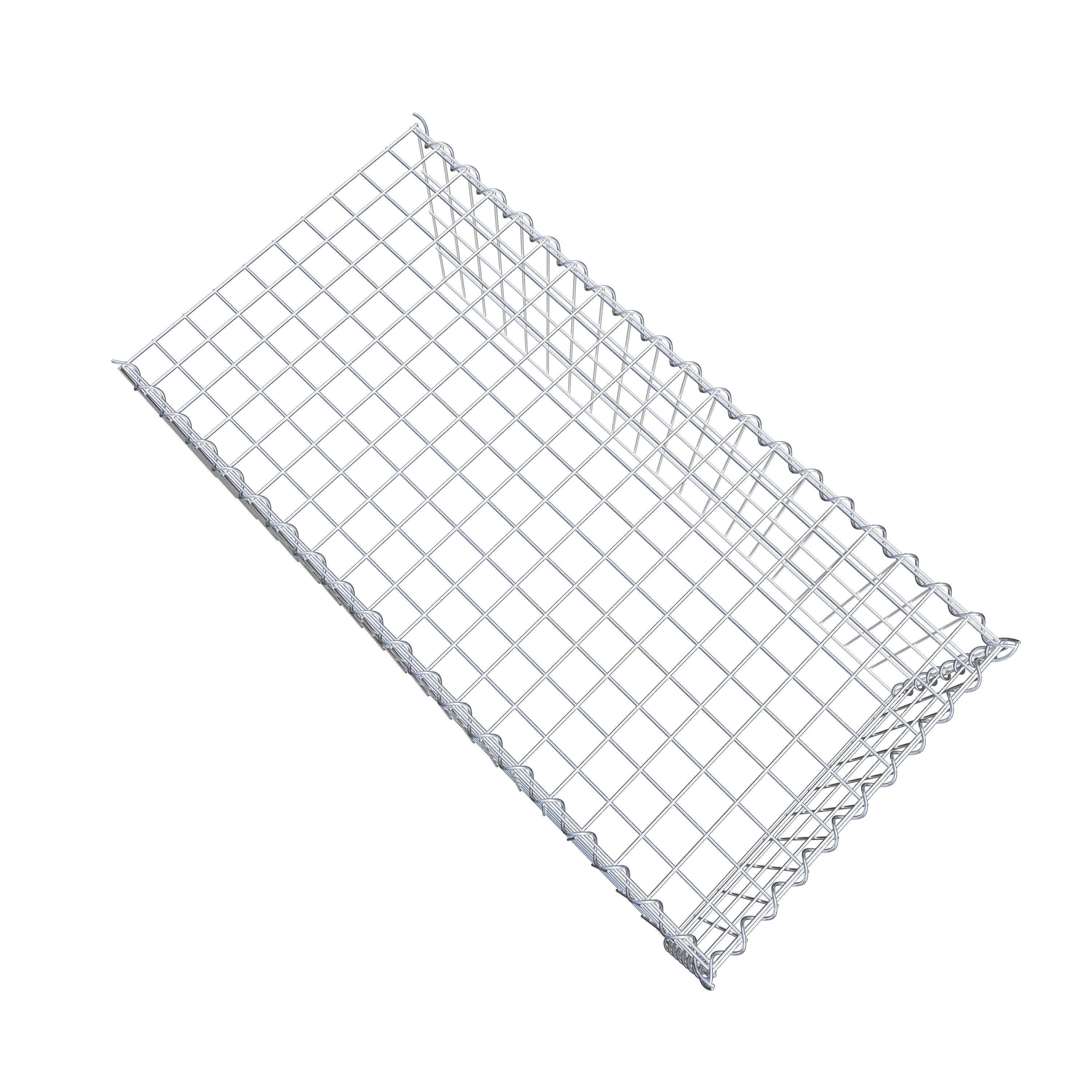 Gabion sur toile type 4 100 cm x 40 cm x 50 cm (L x H x P), maille 5 cm x 10 cm, spirale