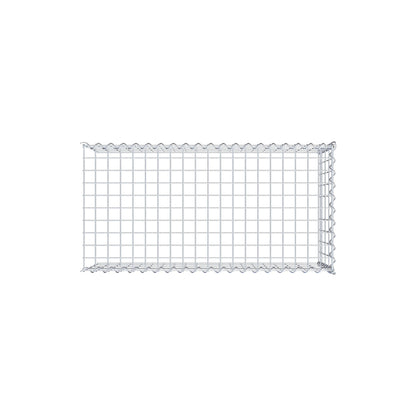 Gabion rapporté type 4 100 cm x 40 cm x 50 cm (L x H x P), mailles 5 cm x 10 cm, spirale