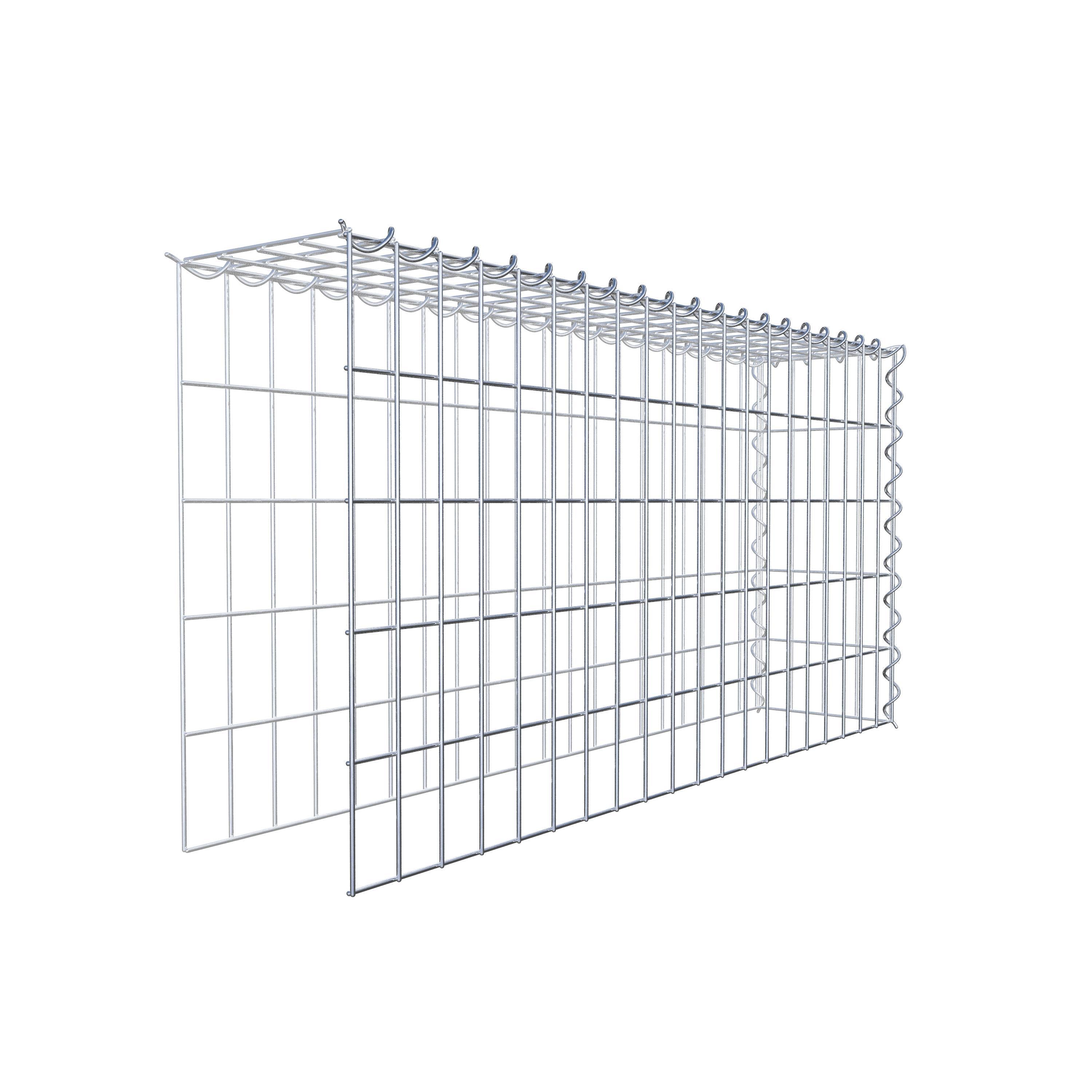 Gabion sur toile type 4 100 cm x 50 cm x 20 cm (L x H x P), maille 5 cm x 10 cm, spirale