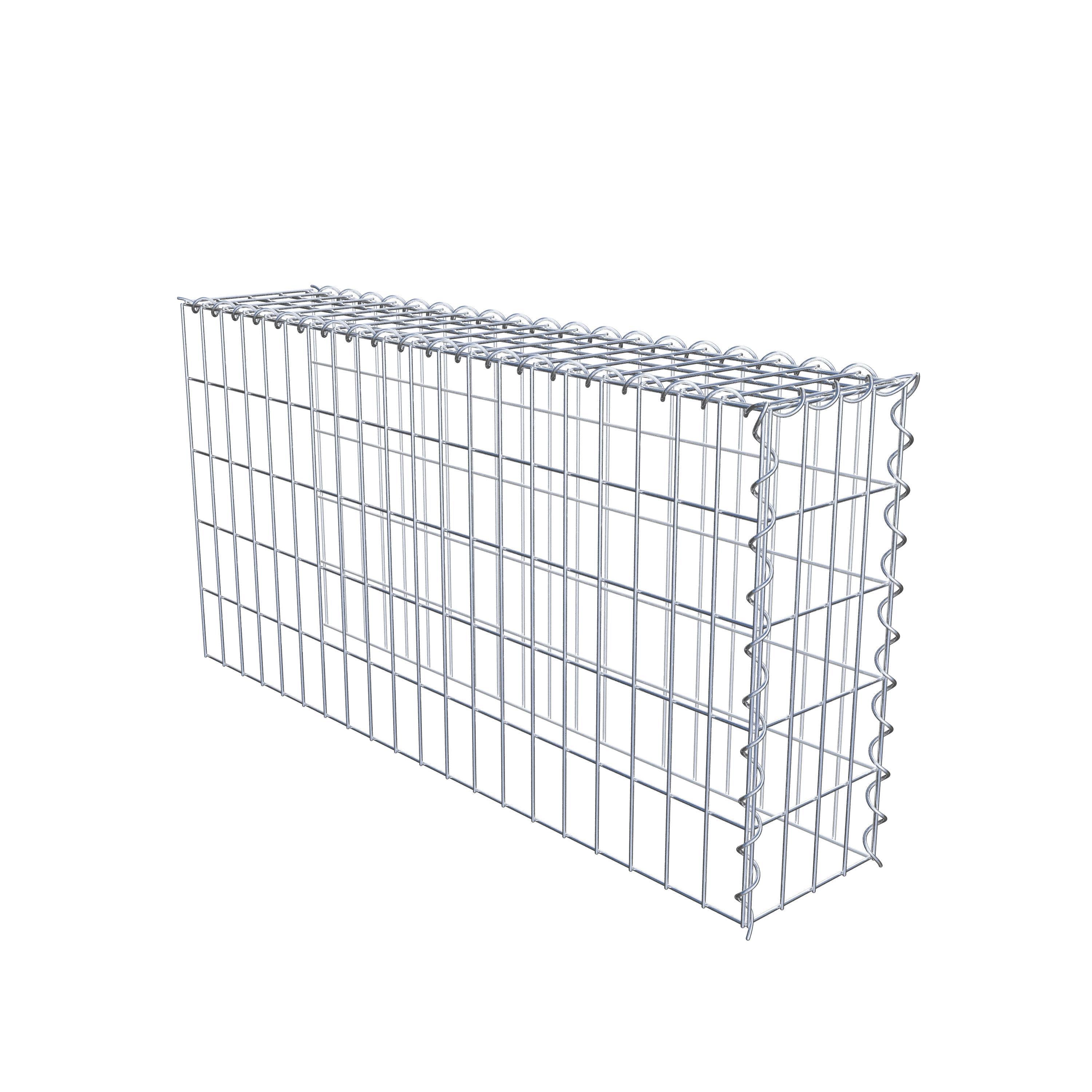 Gabion sur toile type 4 100 cm x 50 cm x 20 cm (L x H x P), maille 5 cm x 10 cm, spirale