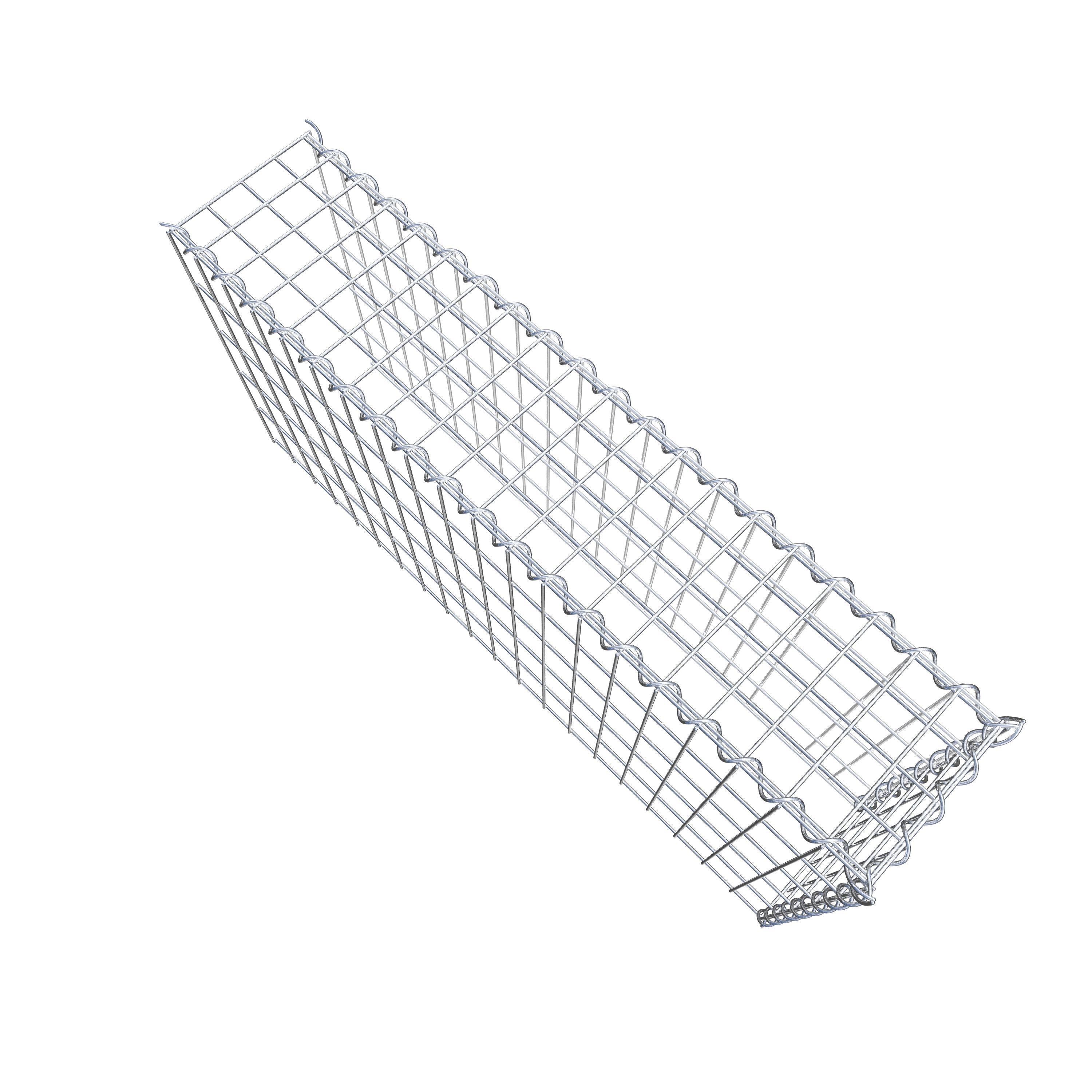 Gabion sur toile type 4 100 cm x 50 cm x 20 cm (L x H x P), maille 5 cm x 10 cm, spirale