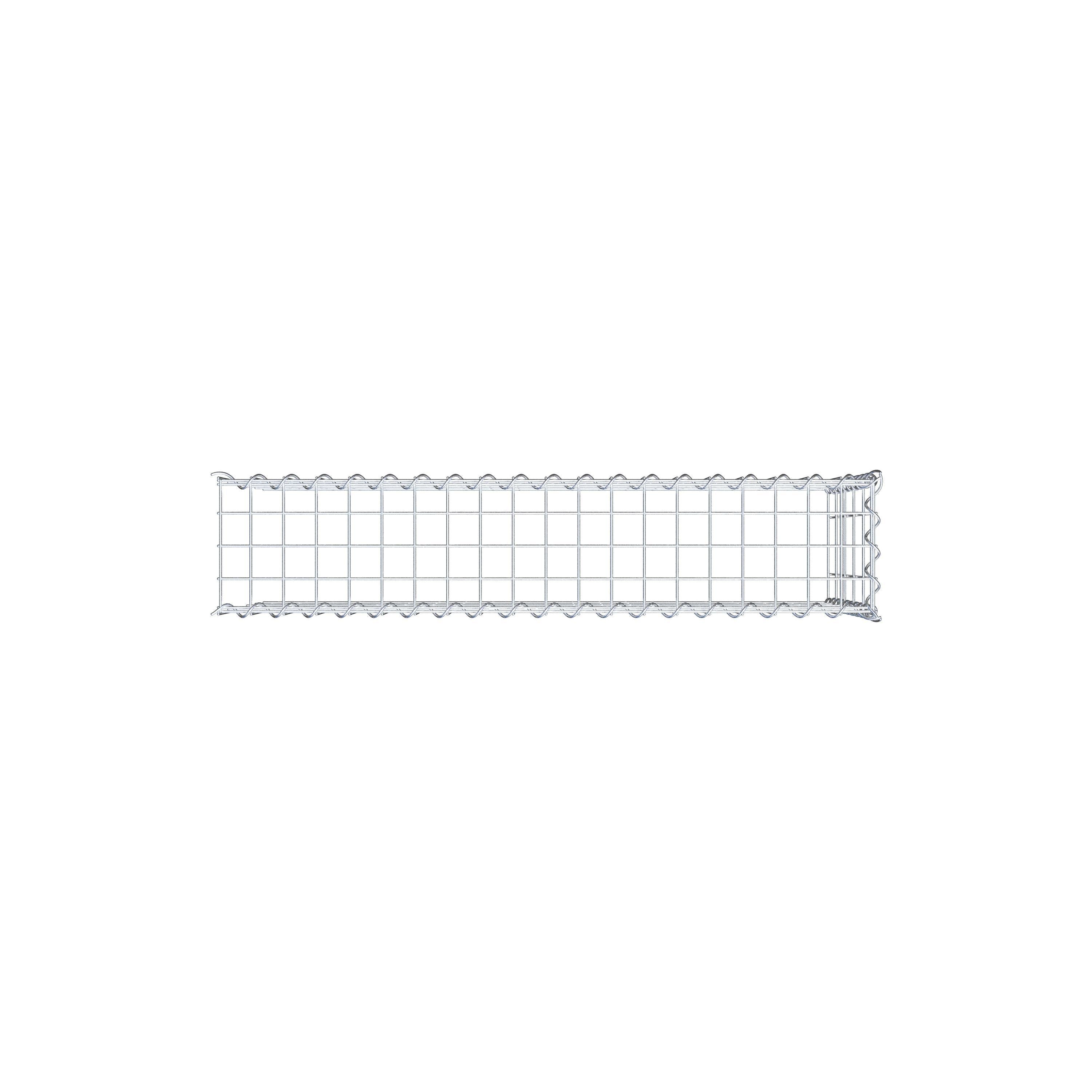 Gabion sur toile type 4 100 cm x 50 cm x 20 cm (L x H x P), maille 5 cm x 10 cm, spirale