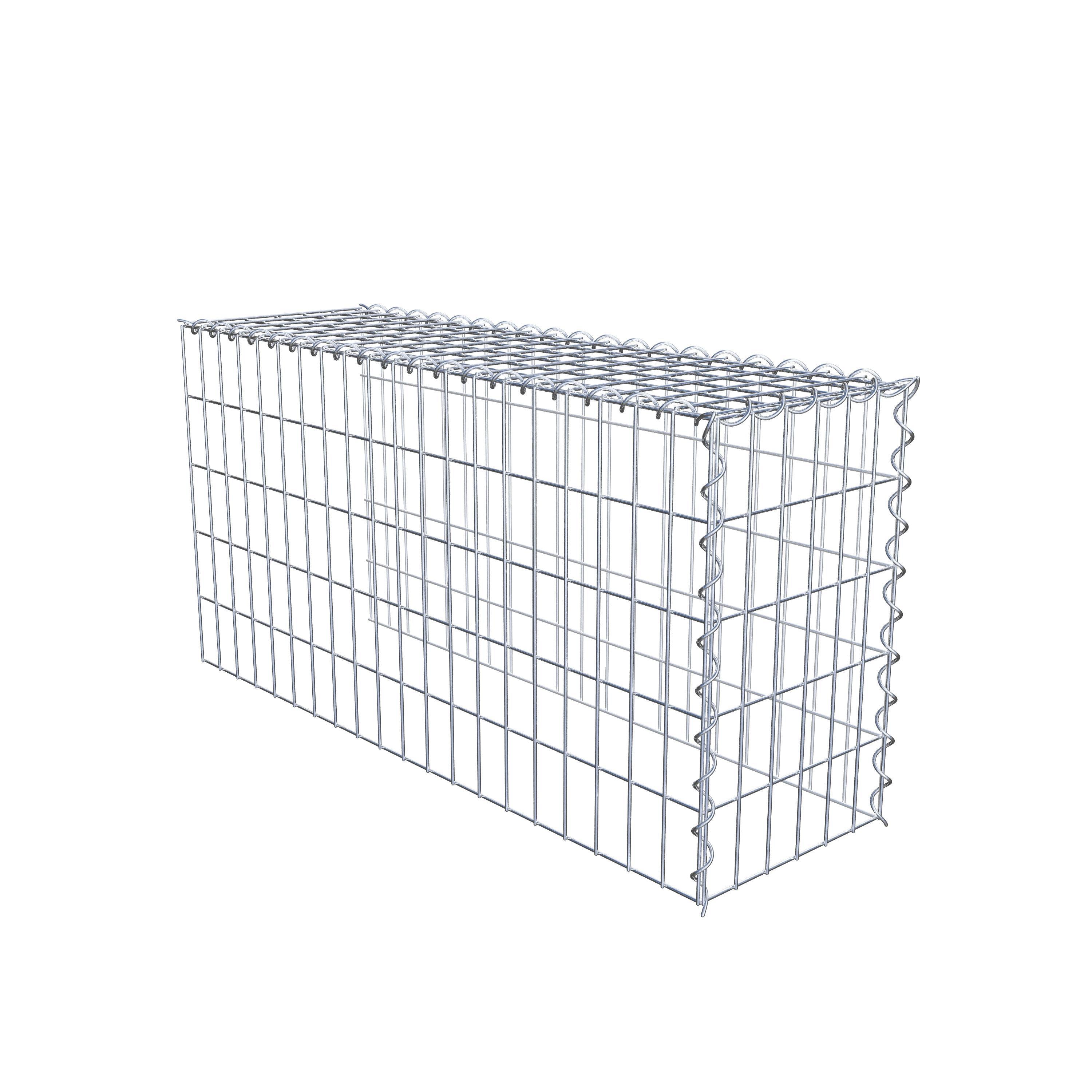 Gabion sur toile type 4 100 cm x 50 cm x 30 cm (L x H x P), maille 5 cm x 10 cm, spirale