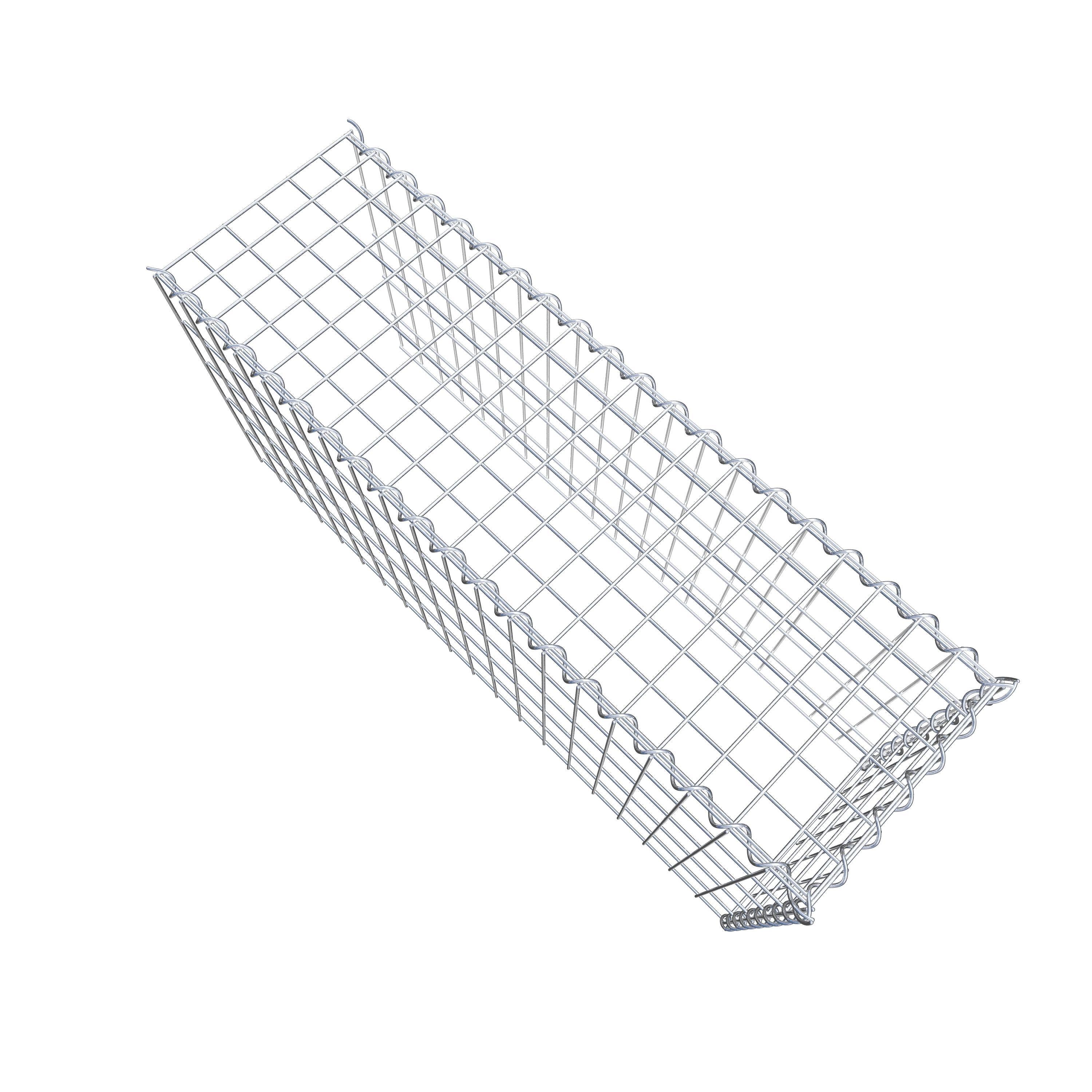 Gabion sur toile type 4 100 cm x 50 cm x 30 cm (L x H x P), maille 5 cm x 10 cm, spirale