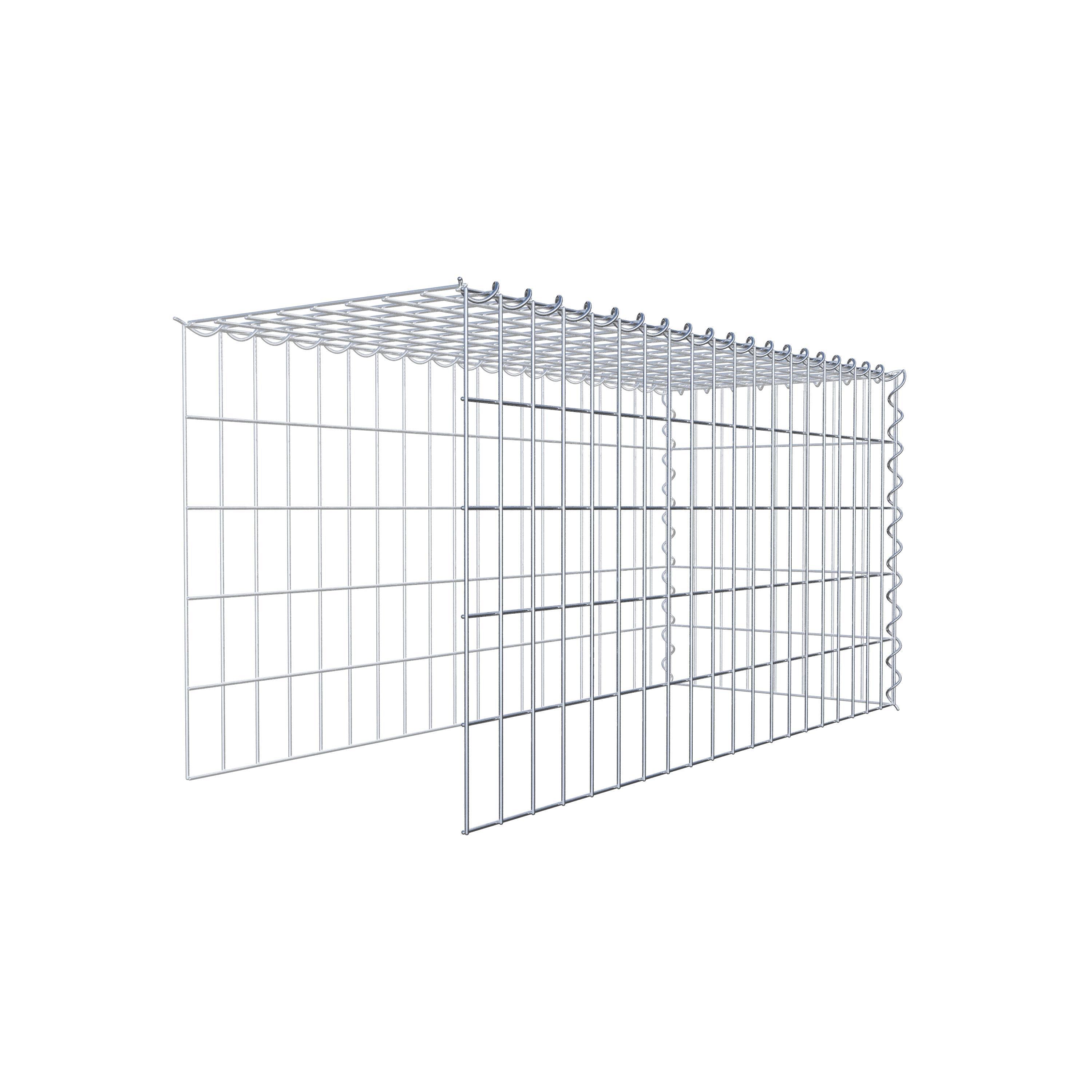 Gabion sur toile type 4 100 cm x 50 cm x 40 cm (L x H x P), maille 5 cm x 10 cm, spirale