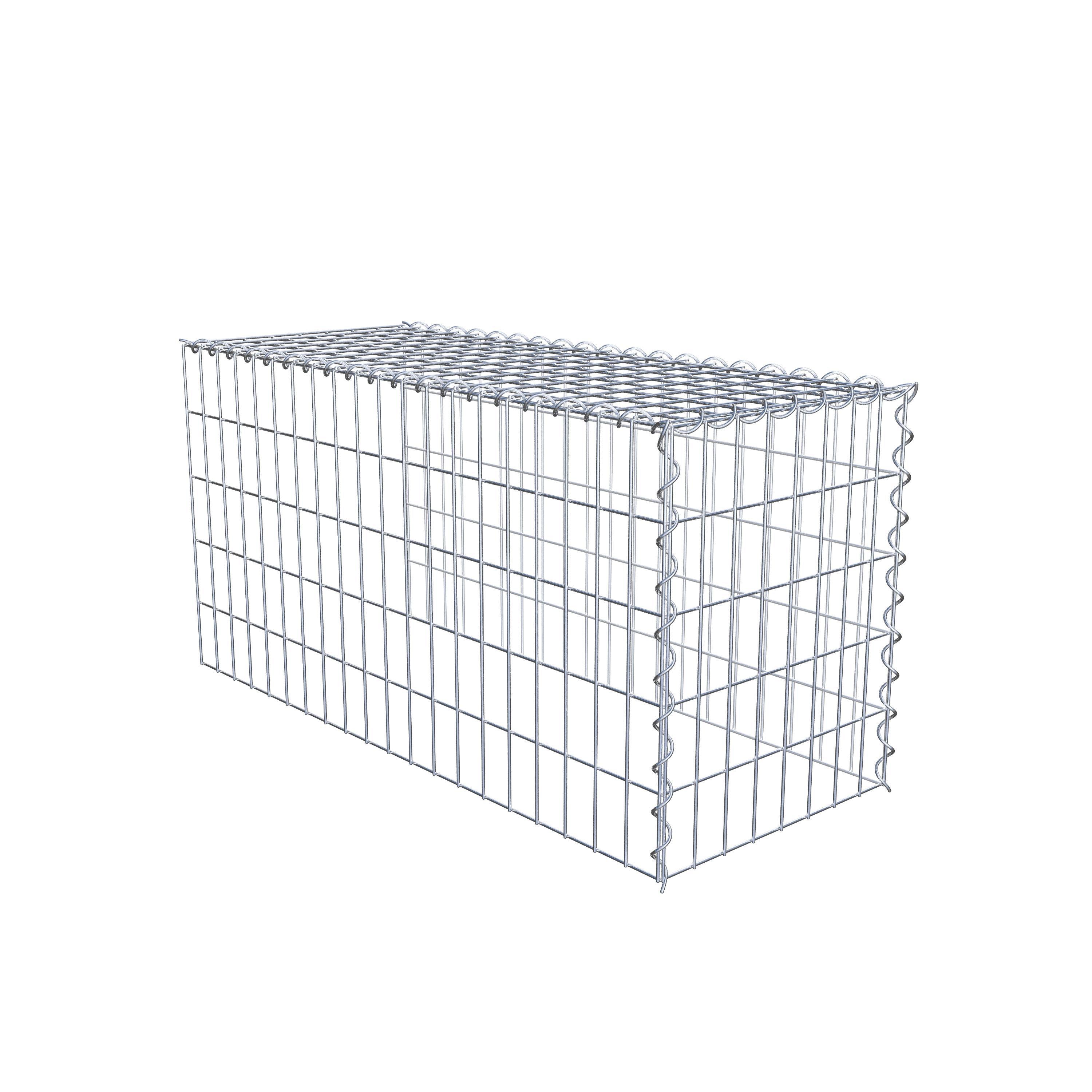 Gabion sur toile type 4 100 cm x 50 cm x 40 cm (L x H x P), maille 5 cm x 10 cm, spirale