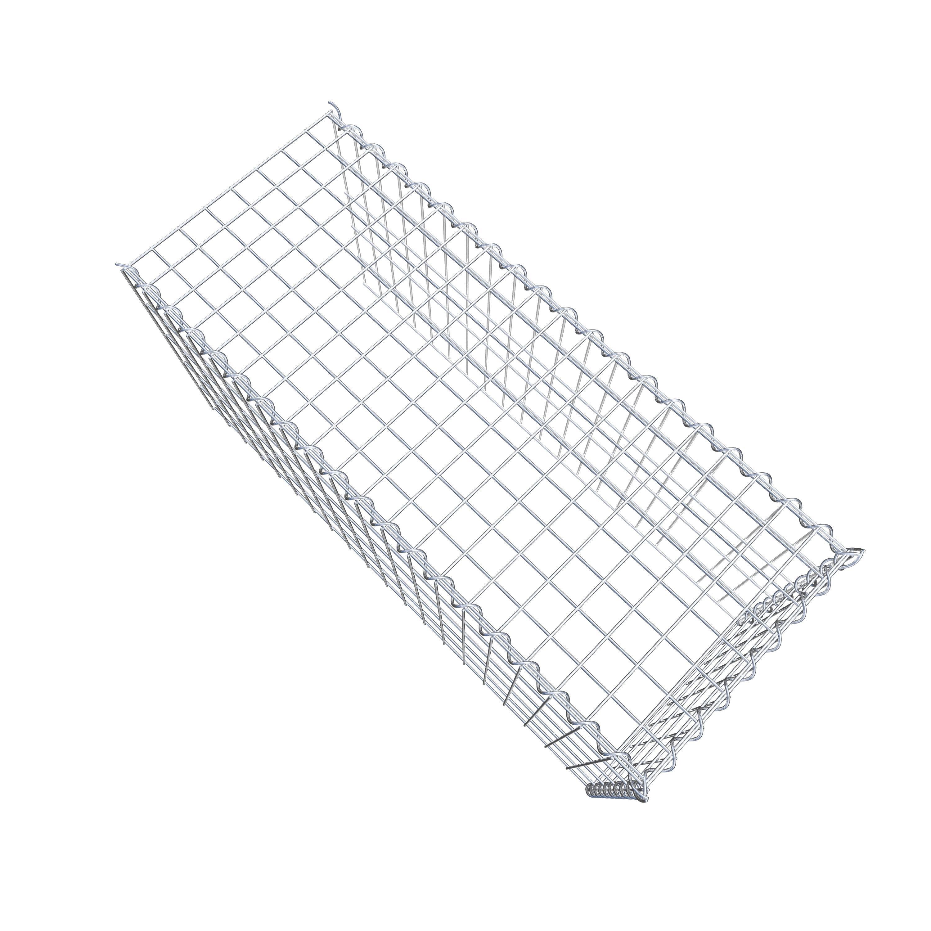 Gabion sur toile type 4 100 cm x 50 cm x 40 cm (L x H x P), maille 5 cm x 10 cm, spirale