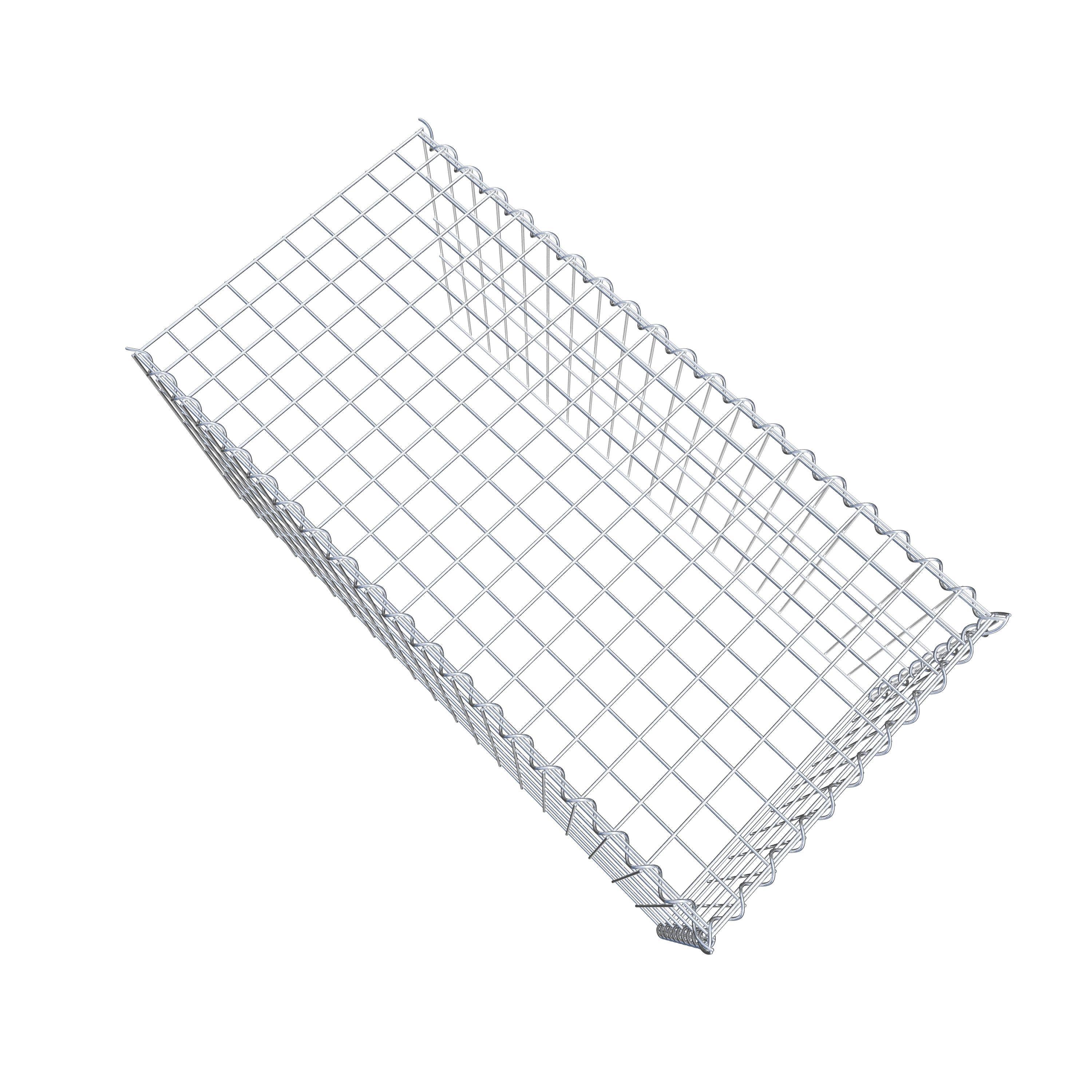 Gabion sur toile type 4 100 cm x 50 cm x 50 cm (L x H x P), maille 5 cm x 10 cm, spirale