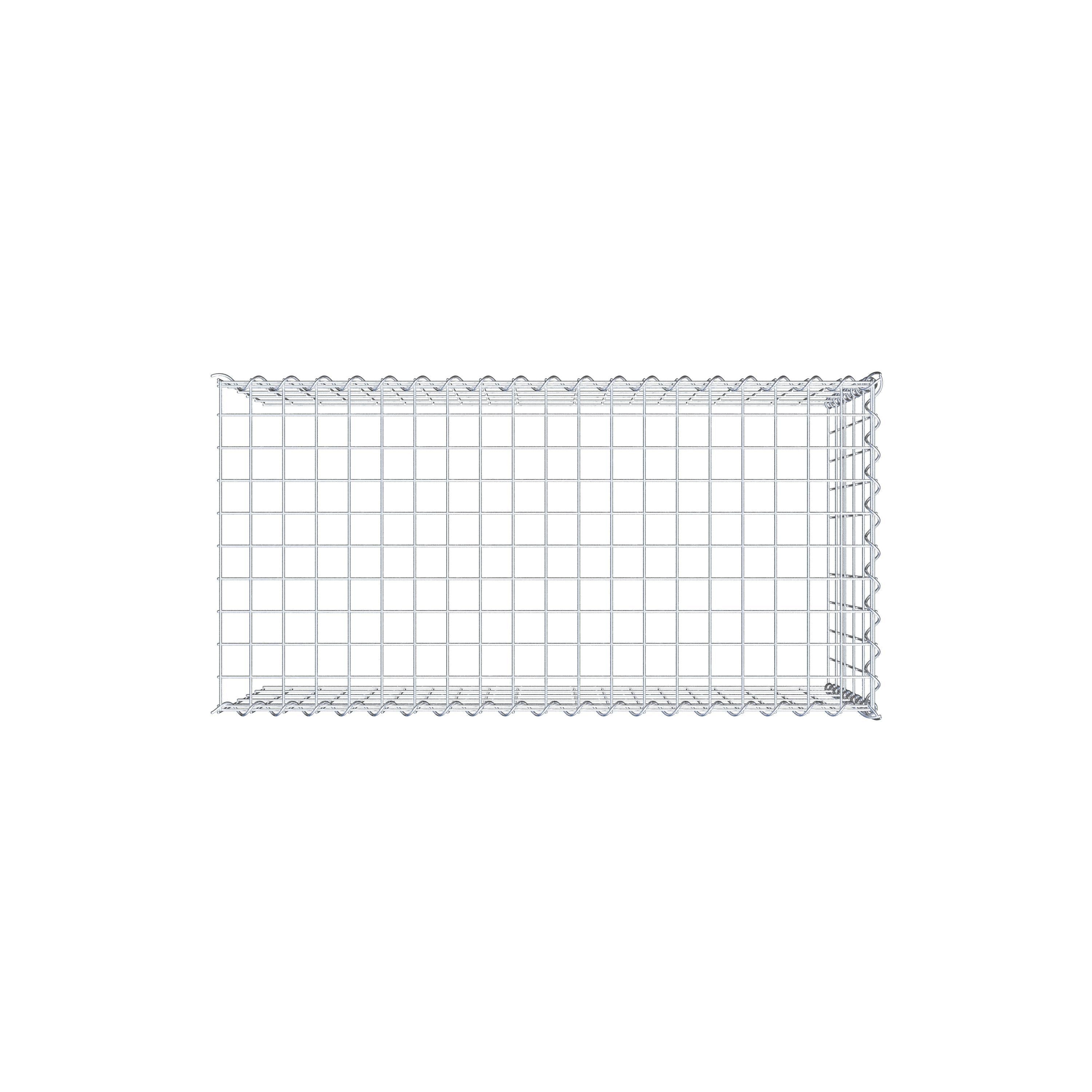 Gabion sur toile type 4 100 cm x 50 cm x 50 cm (L x H x P), maille 5 cm x 10 cm, spirale