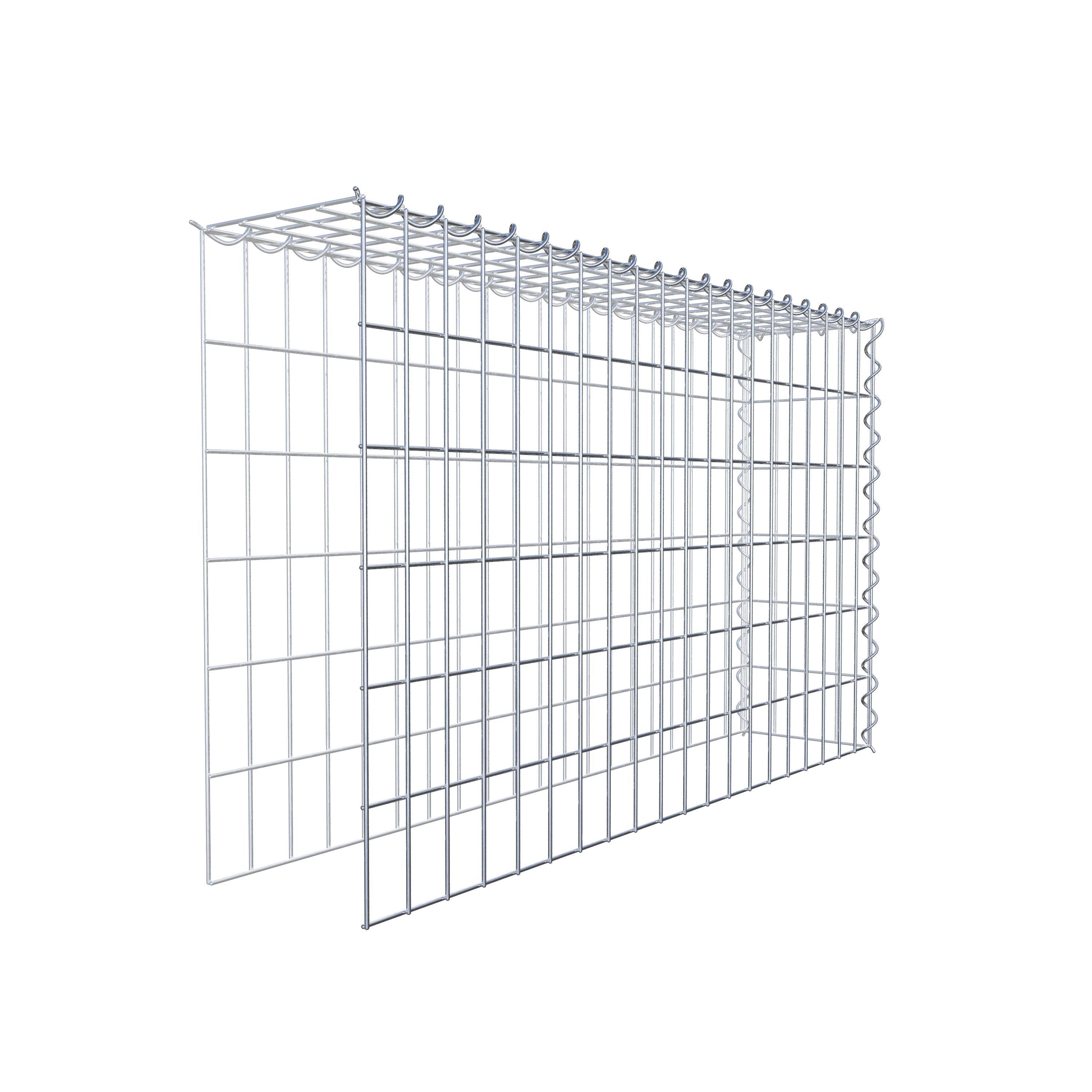 Gabion sur toile type 4 100 cm x 60 cm x 20 cm (L x H x P), maille 5 cm x 10 cm, spirale