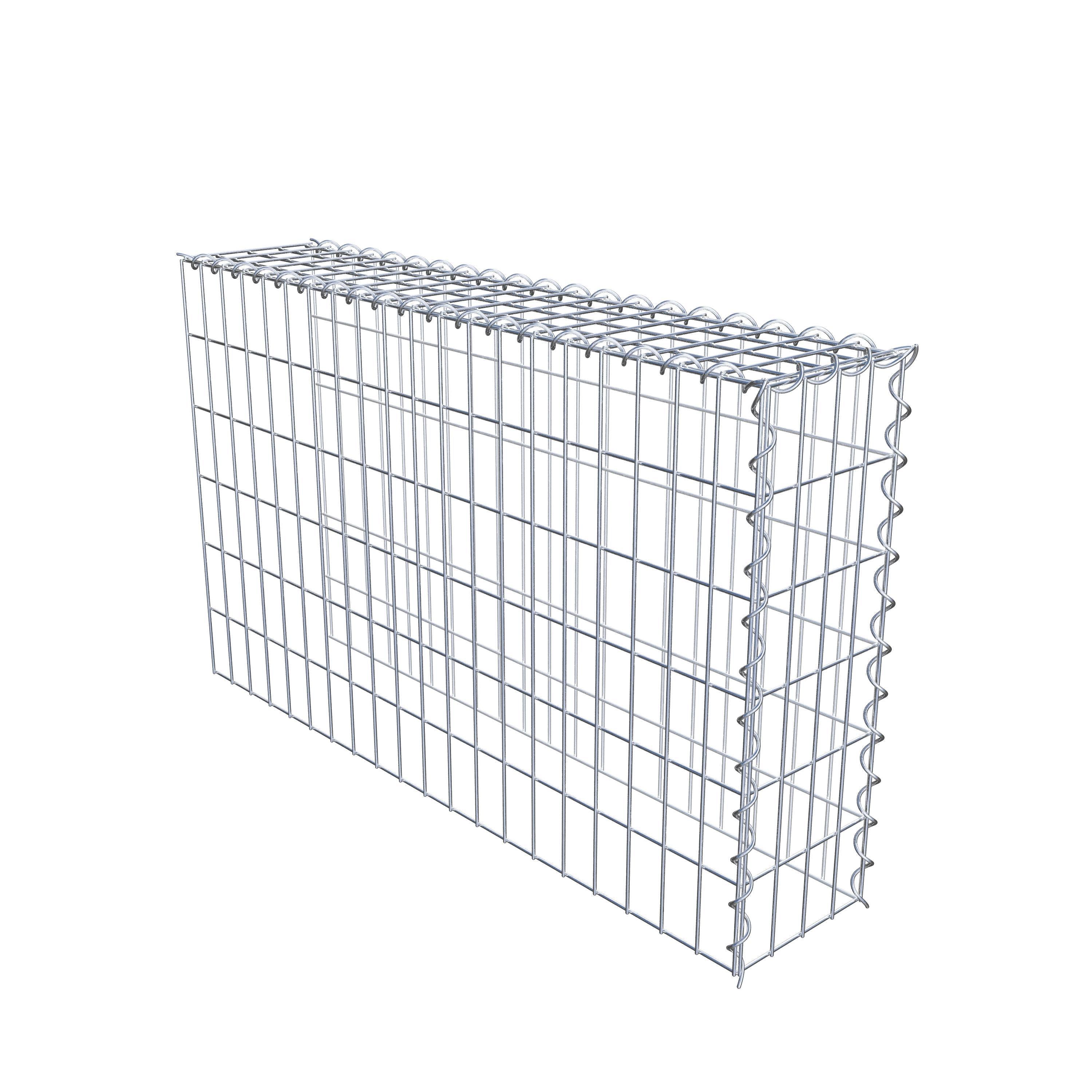 Gabion sur toile type 4 100 cm x 60 cm x 20 cm (L x H x P), maille 5 cm x 10 cm, spirale