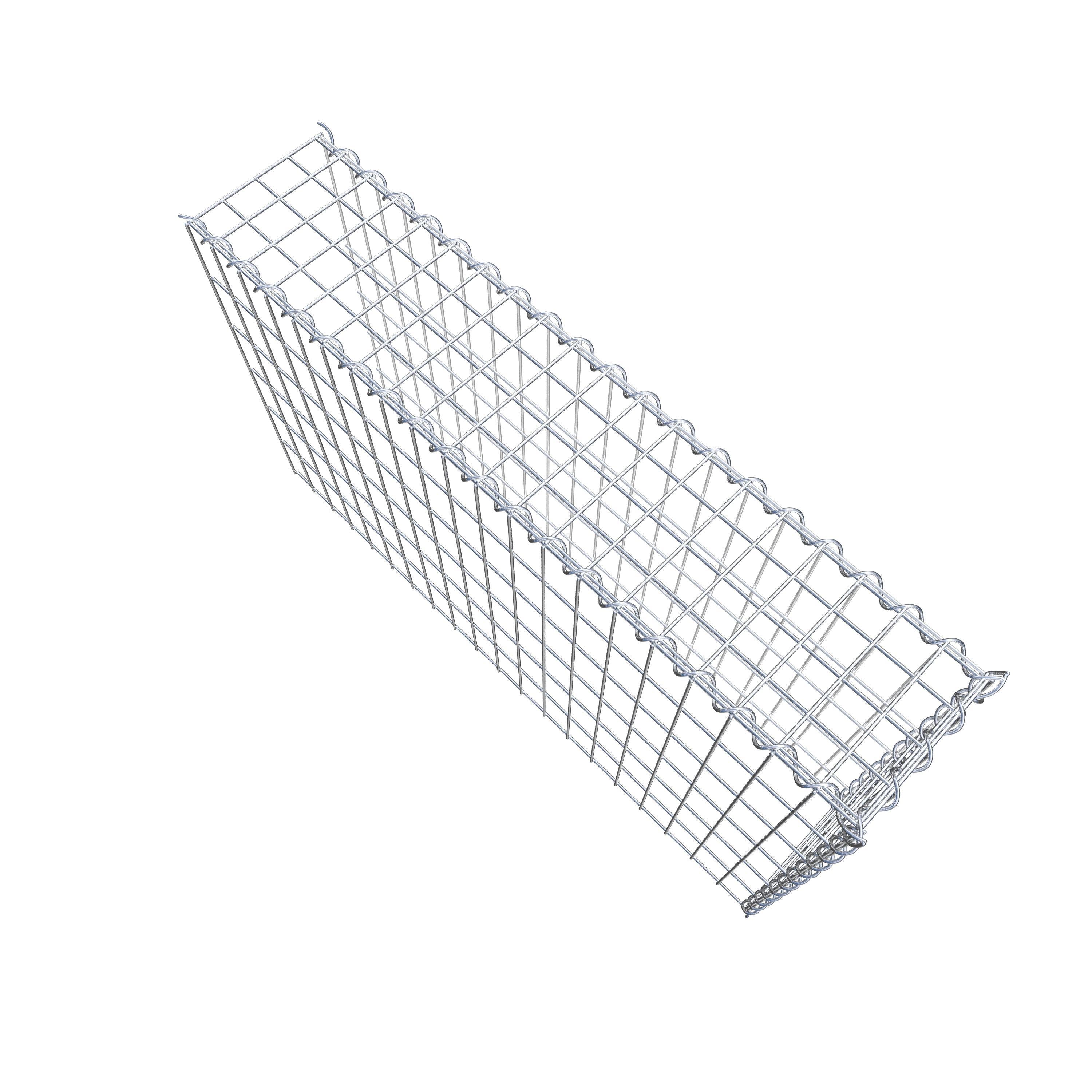 Gabion sur toile type 4 100 cm x 60 cm x 20 cm (L x H x P), maille 5 cm x 10 cm, spirale