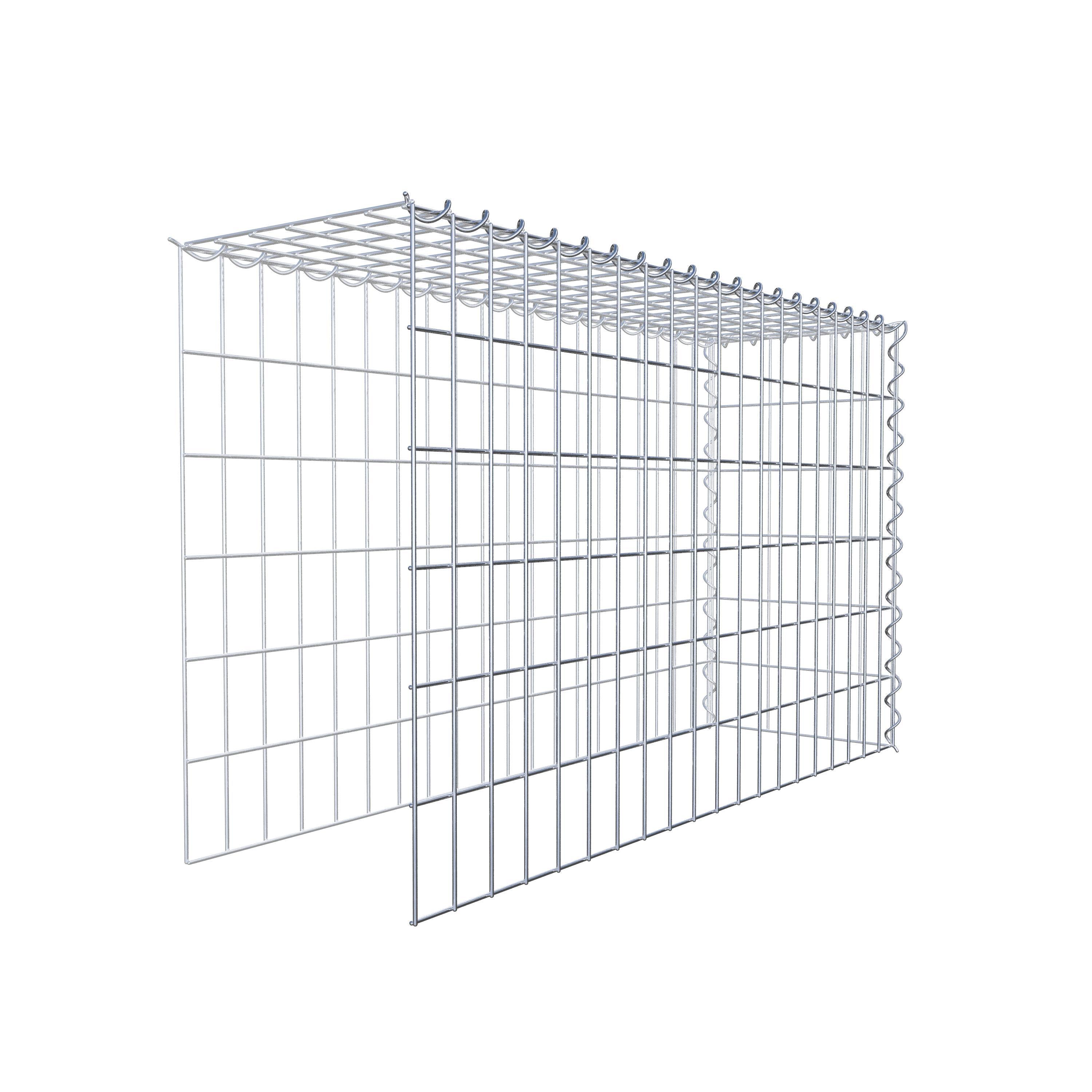 Gabion sur toile type 4 100 cm x 60 cm x 30 cm (L x H x P), maille 5 cm x 10 cm, spirale