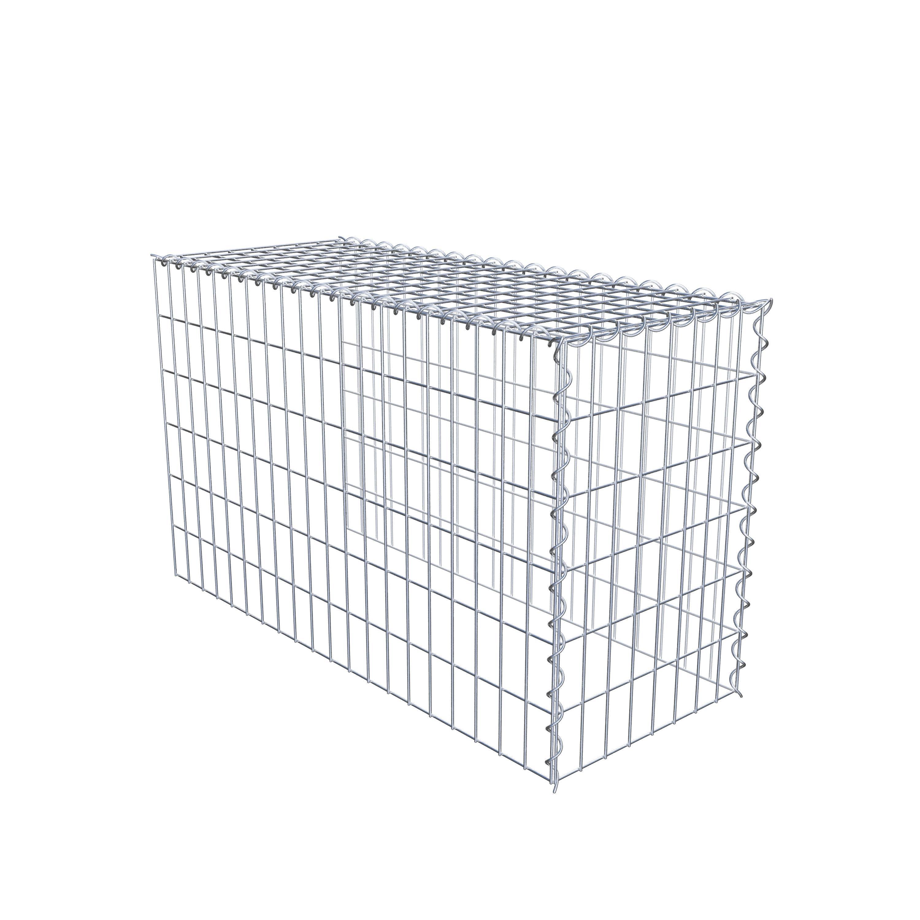 Gabion sur toile type 4 100 cm x 60 cm x 40 cm (L x H x P), maille 5 cm x 10 cm, spirale